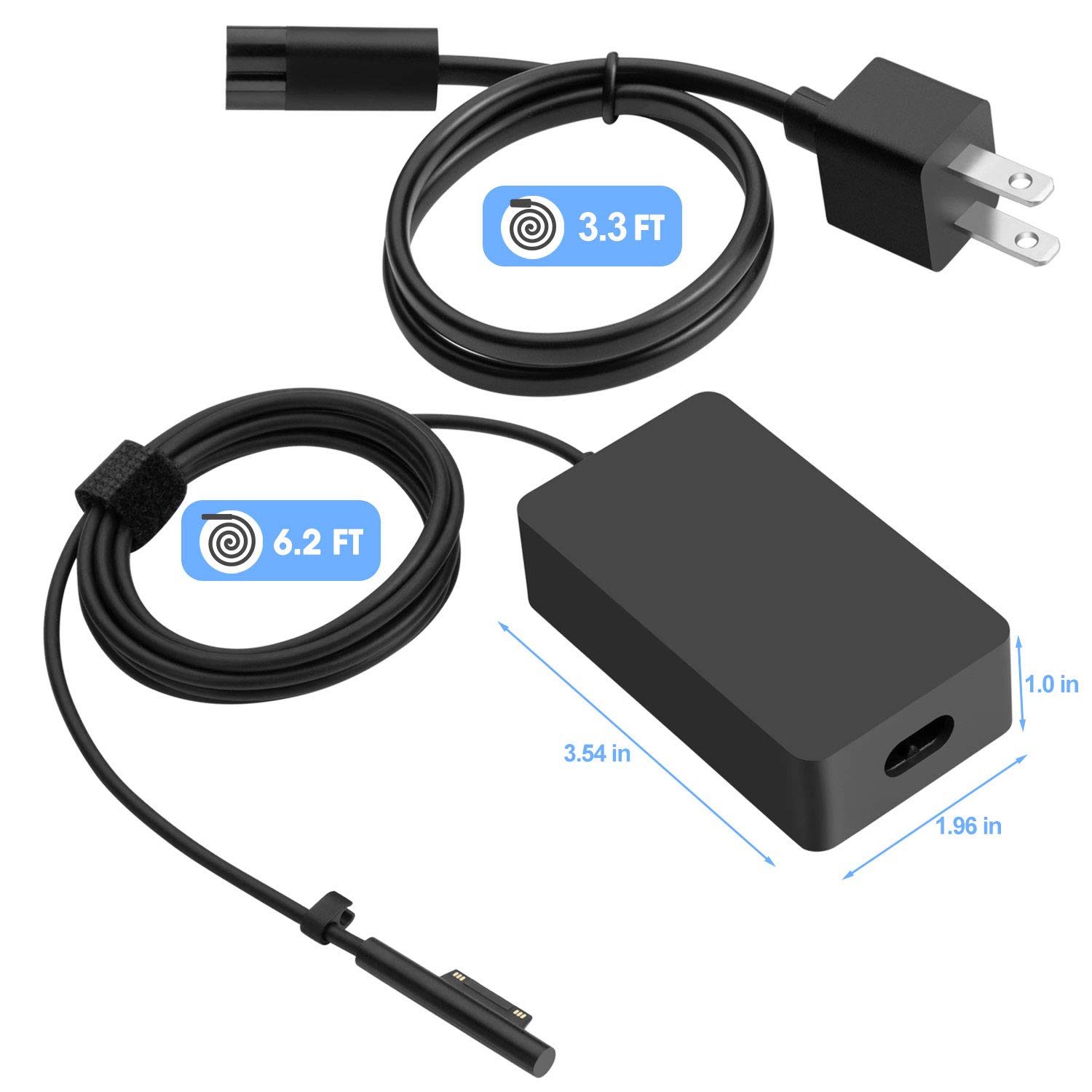 Foto 7 pulgar | Fuente De Alimentación Charger Ptioatns De 65 W Para Surface Pro 3/4/5/6/7/ - Venta Internacional.