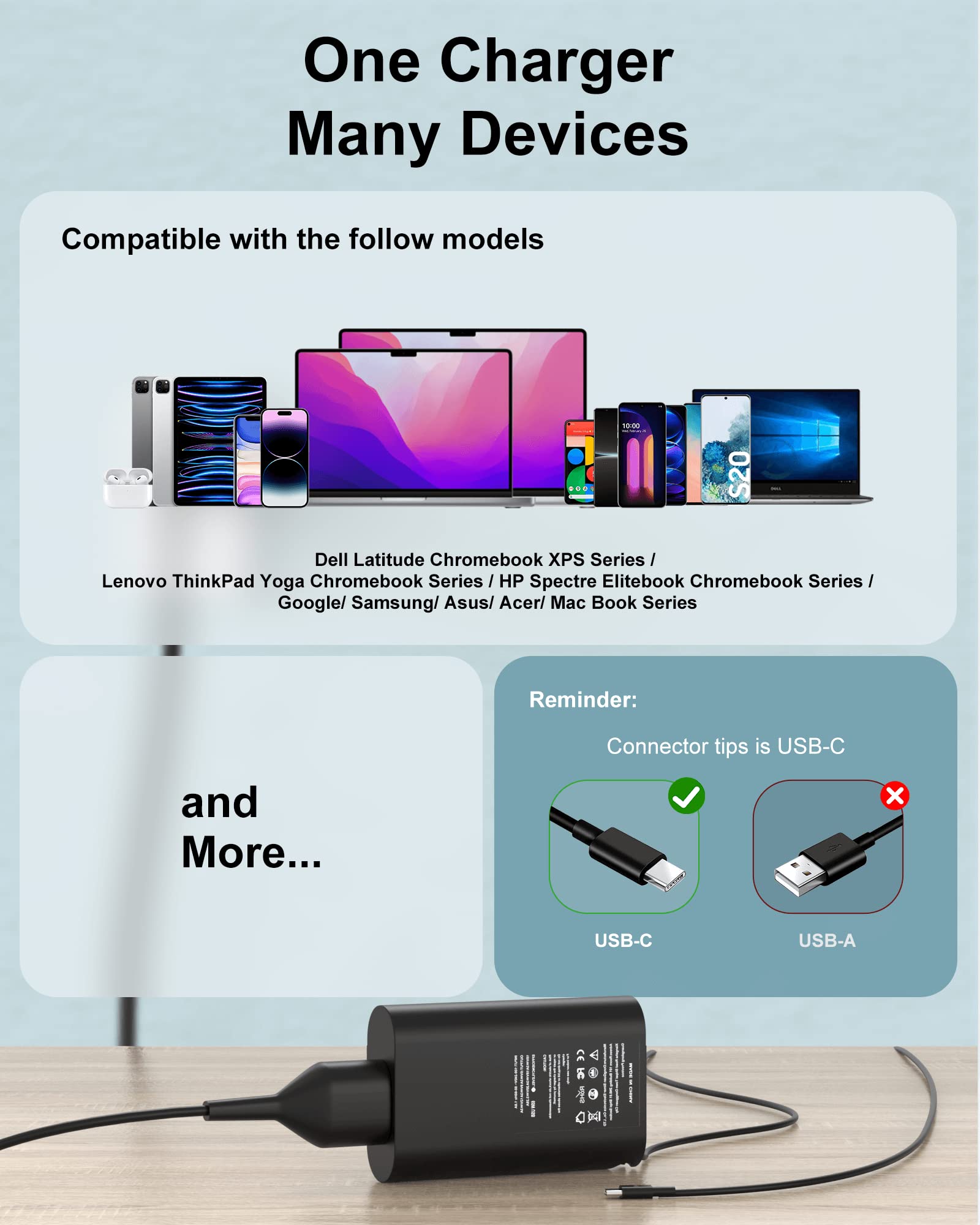 Foto 7 pulgar | Cargador Usb-c Yllkjjt De 65 W Y 60 W Para Dell Latitude 5540 5530 54 - Venta Internacional.
