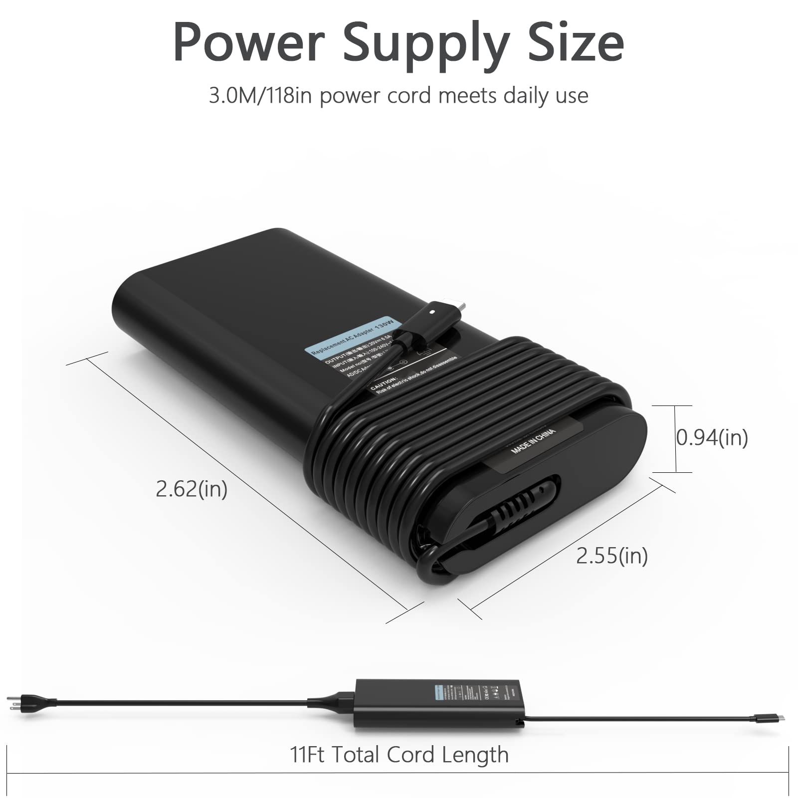 Foto 7 pulgar | Cargador Portátil Dell, Adaptador De Corriente Usb C De 130 W Para Precisión - Venta Internacional.
