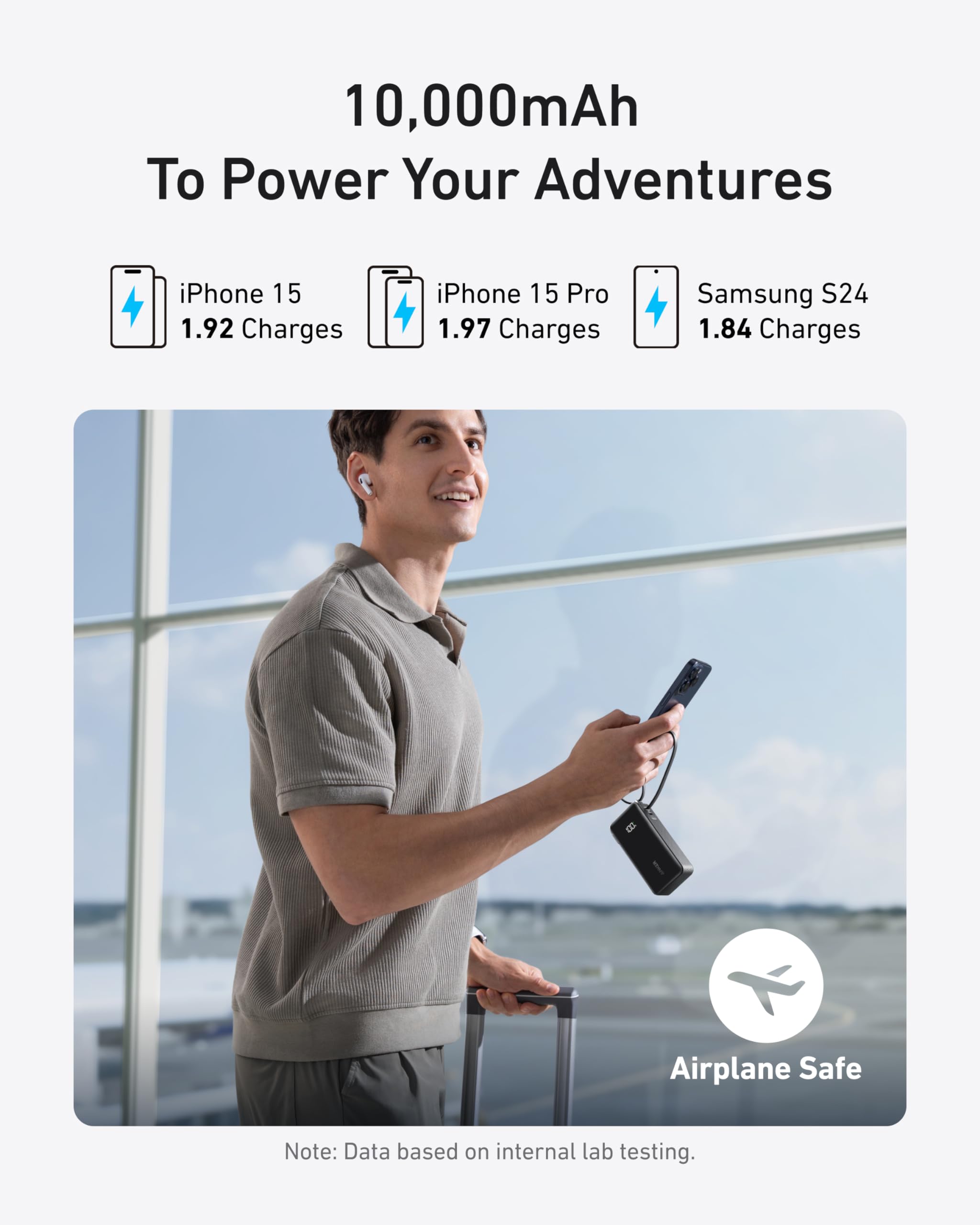 Foto 5 pulgar | Cargador Power Bank Anker 3 en 1 De 10.000 Mah con Cable Usb-c de 30 W - Venta Internacional