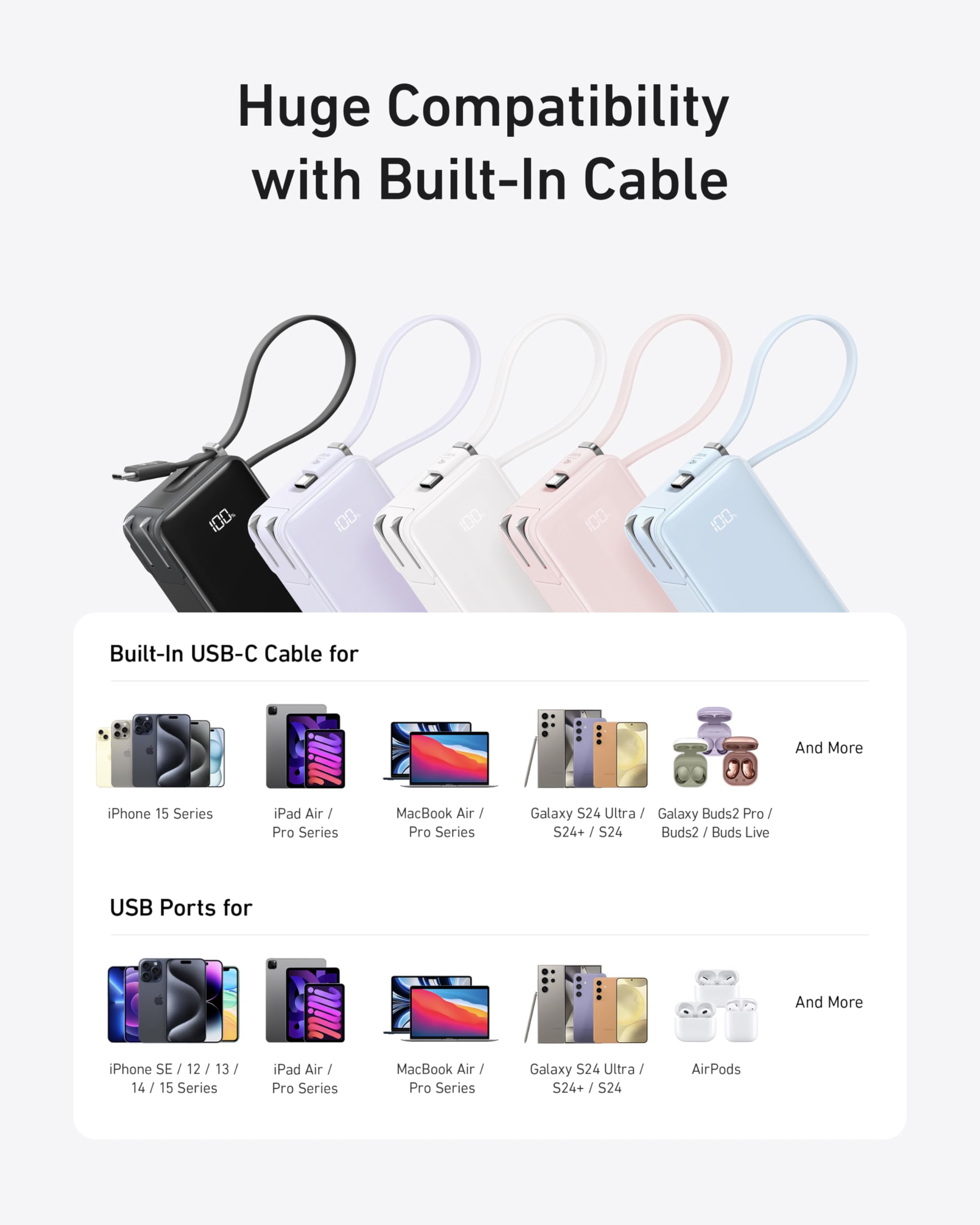 Foto 7 pulgar | Cargador Power Bank Anker 3 en 1 De 10.000 Mah con Cable Usb-c de 30 W - Venta Internacional