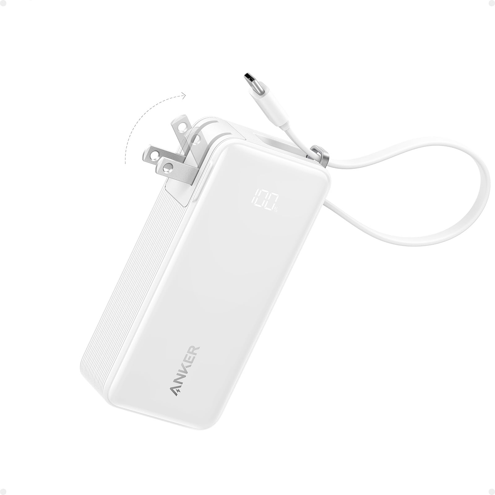 Foto 2 pulgar | Cargador Power Bank Anker de 10.000 Mah Con Cable Usb-c de 30 W - Venta Internacional