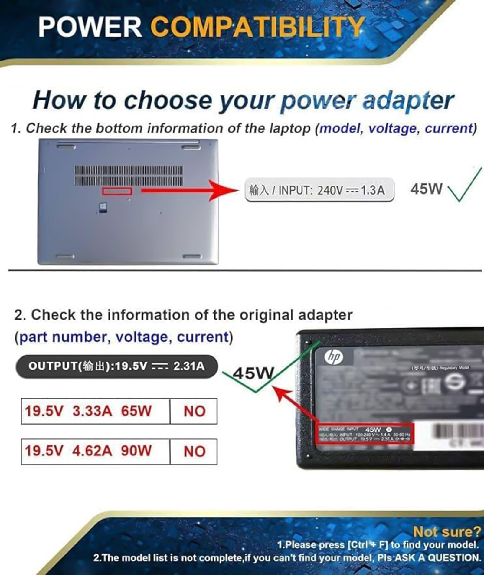 Foto 2 | Cargador Portátil para Hp Stream 11 13 14 - Venta Internacional