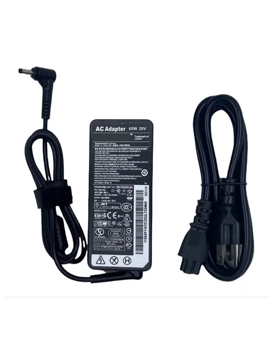 Foto 4 | Cargador Para Lenovo Laptop Ideapad 20v/3.25a 4.0x1.7mm
