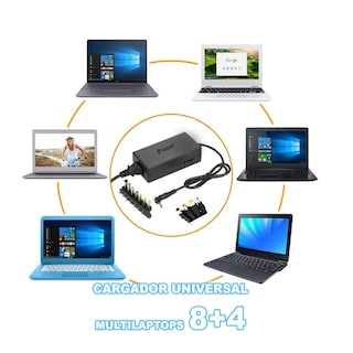 Foto 4 | Cargador Universal Multilaptops 12 Conectores 12–24v 96w Color Negro