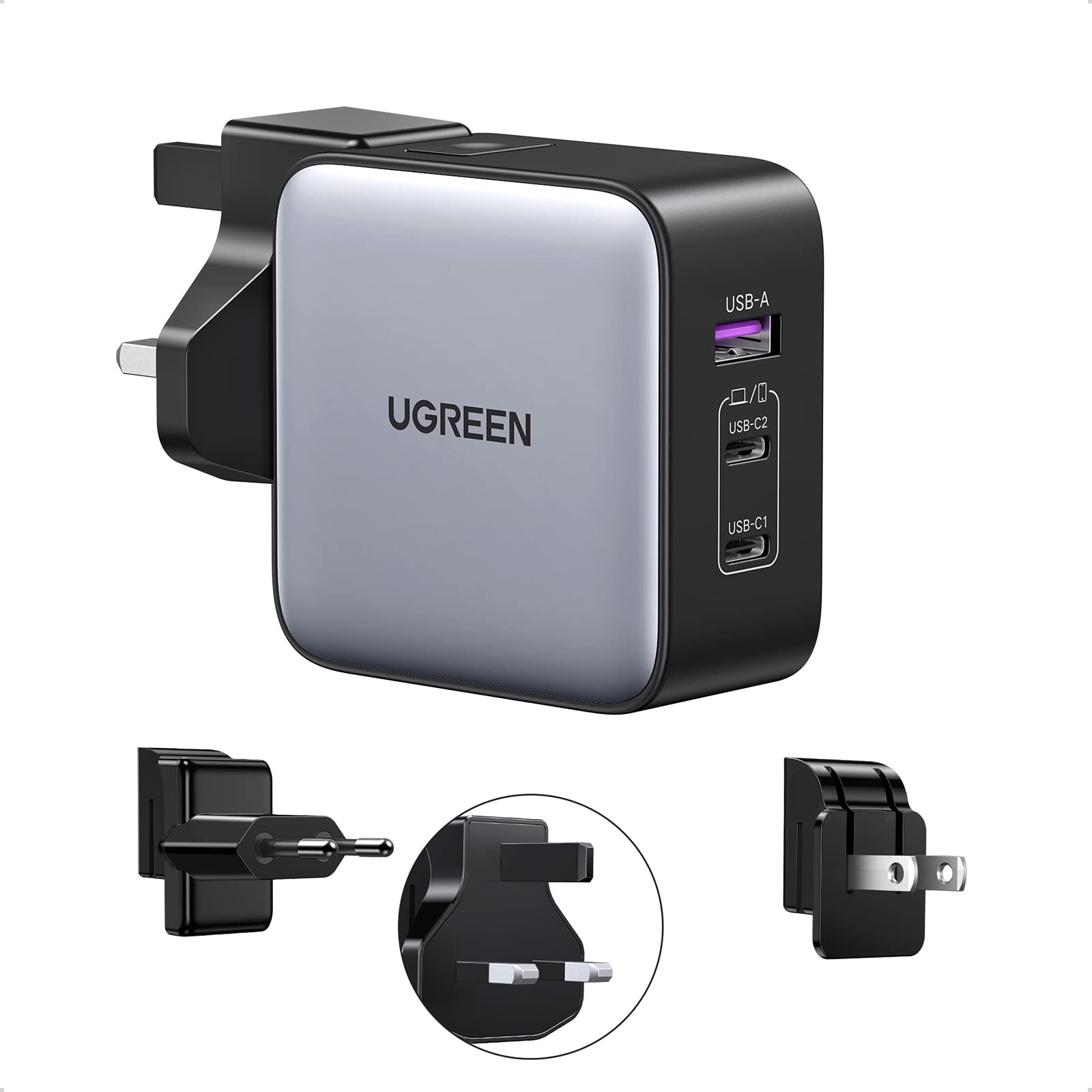 Cargador Ugreen Usb C Nexode Gan Fast Macbook Pro/air De 65 W - Venta Internacional.