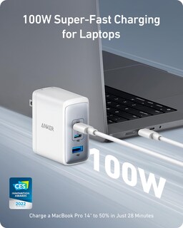 Foto 2 | Cargador Anker Nano Usb-c De 100 W Con 3 Puertos Para Macbook Pro/air - Venta Internacional.