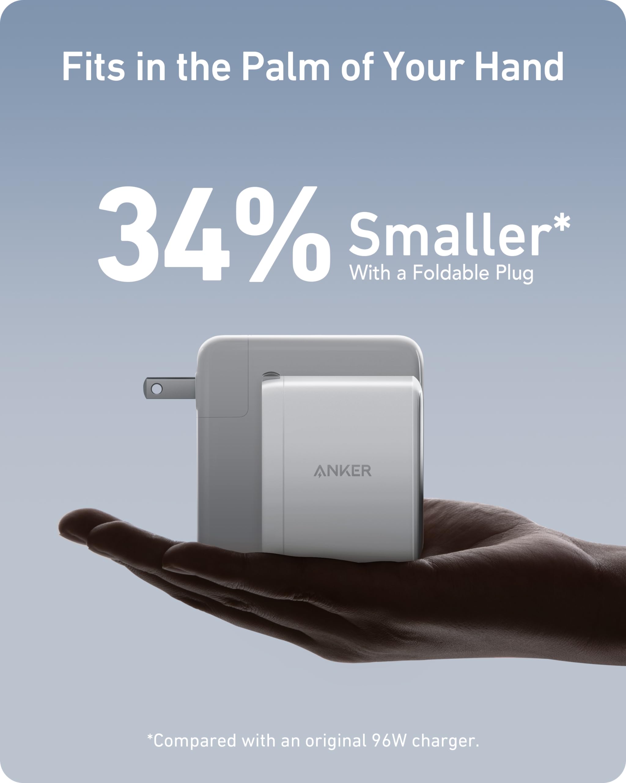 Foto 4 pulgar | Cargador Anker Nano Usb-c De 100 W Con 3 Puertos Para Macbook Pro/air - Venta Internacional.