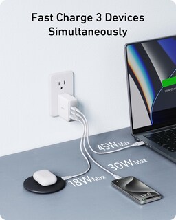 Foto 7 | Cargador Anker Nano Usb-c De 100 W Con 3 Puertos Para Macbook Pro/air - Venta Internacional.