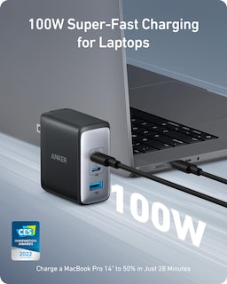 Foto 2 | Cargador Anker Nano Usb-c De 100 W Con 3 Puertos Para Macbook Pro/air - Venta Internacional.