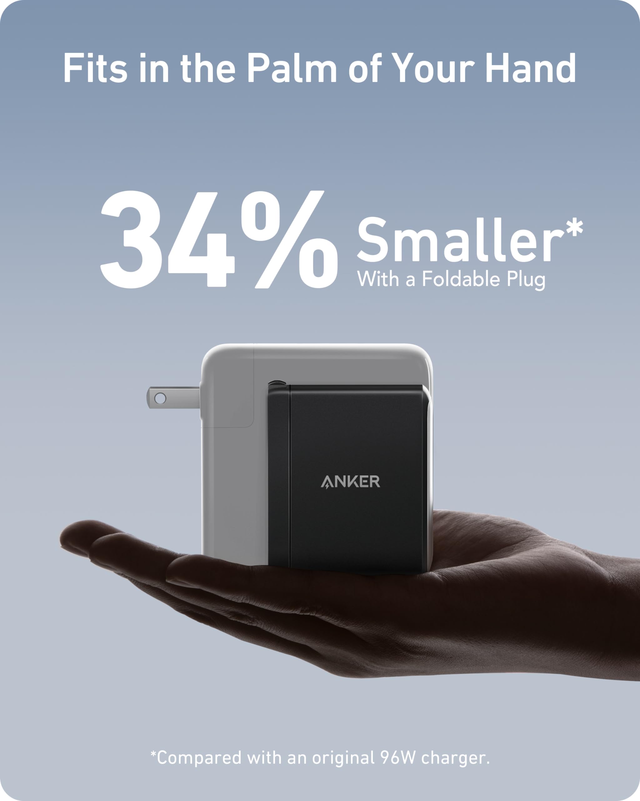 Foto 3 | Cargador Anker Nano Usb-c De 100 W Con 3 Puertos Para Macbook Pro/air - Venta Internacional.