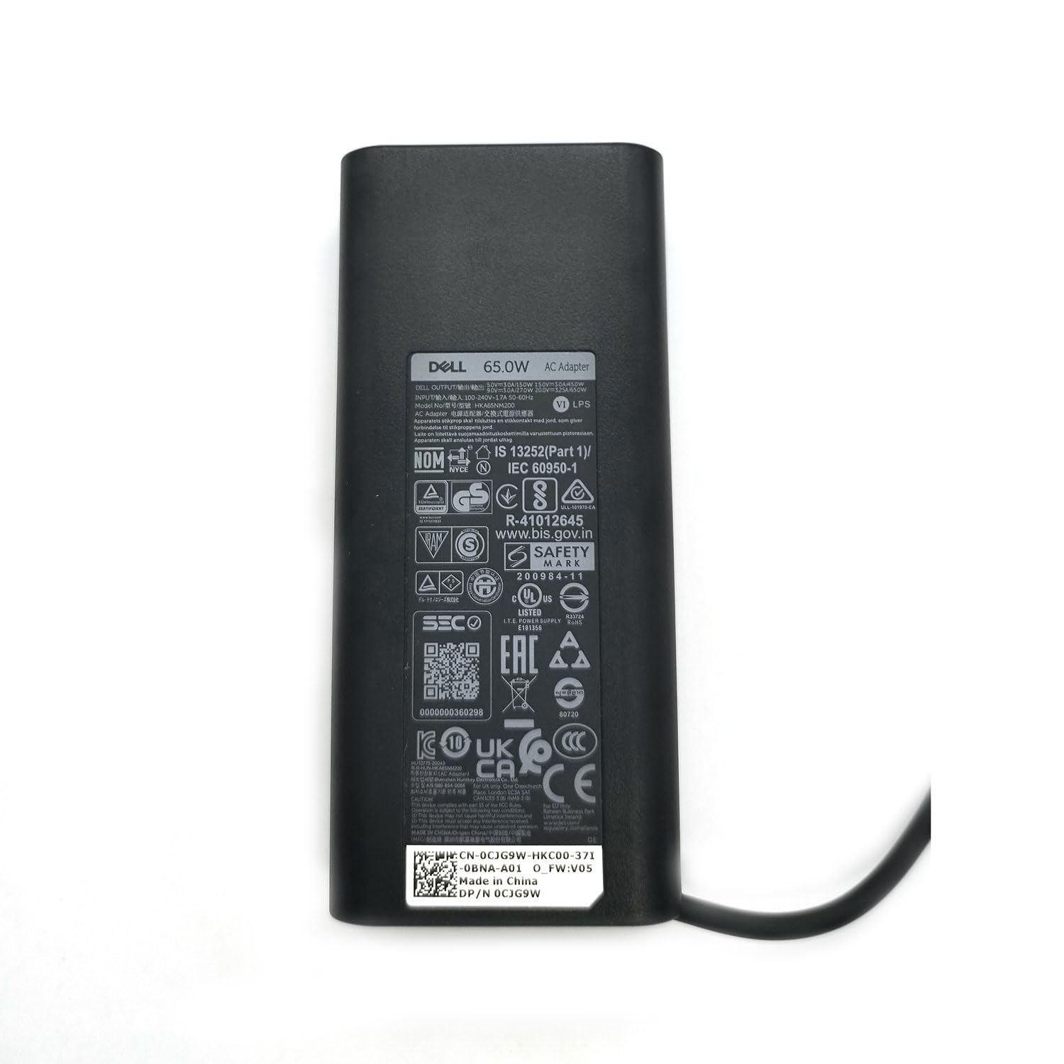 Foto 5 pulgar | Cargador Portátil Dell, 65 W, Adaptador De Corriente Alterna Usb-c La65nm190, Negro - Venta Internacional.