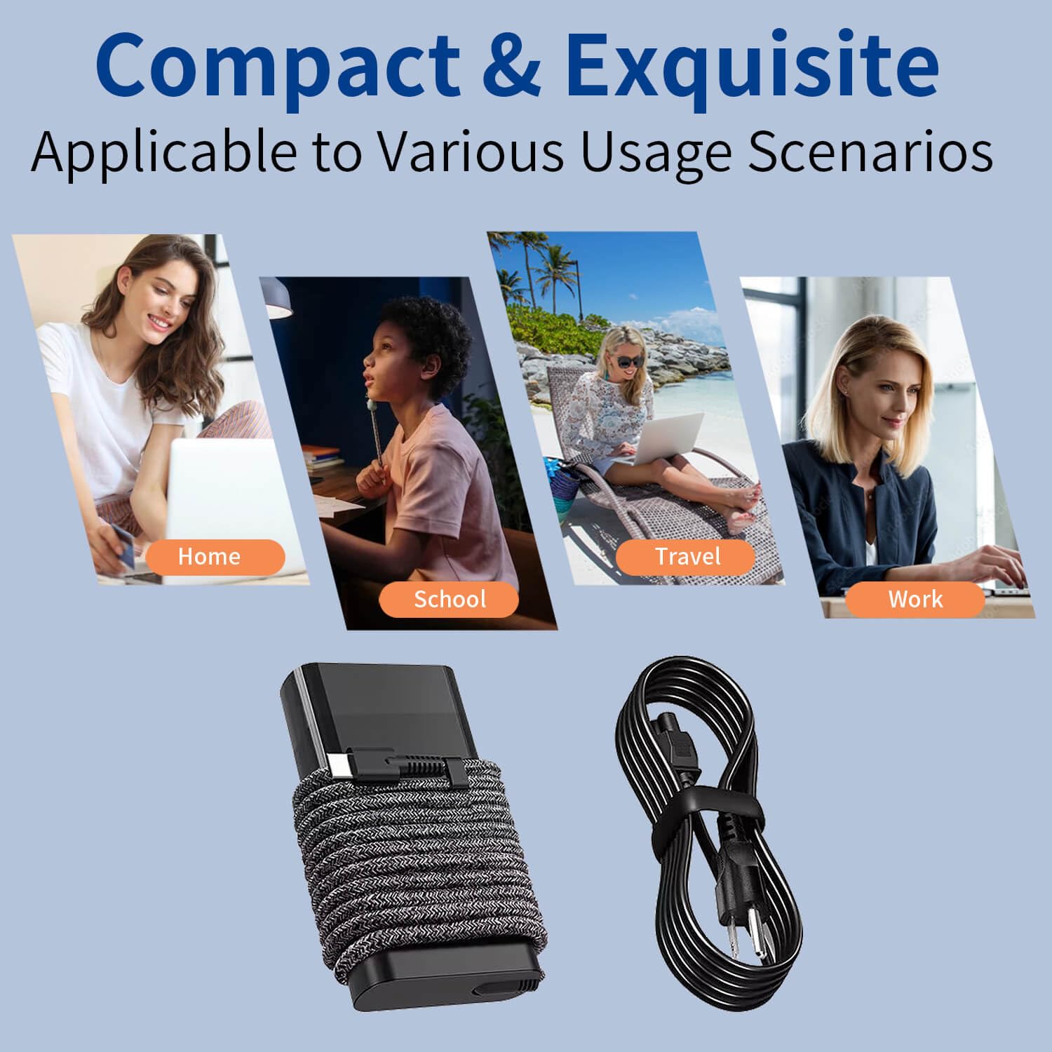 Foto 7 pulgar | Cargador De Ordenador Portátil Dmkaollk 65w Usb C Para Hp Envy X360, Spectre X360 - Venta Internacional.
