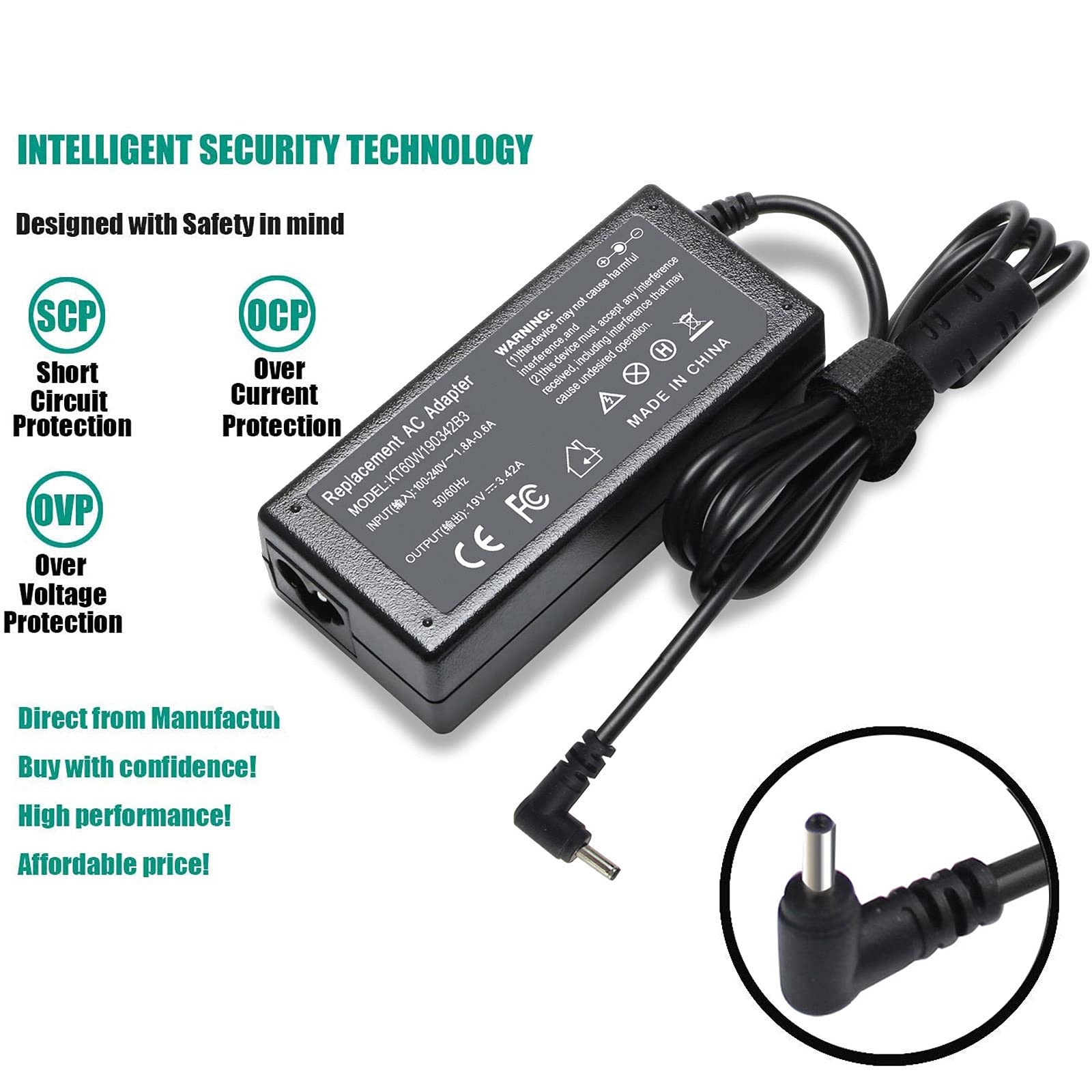 Foto 3 pulgar | Cargador Ac Dmkaollk Para Chromebook Acer Swift Spin 1 3 5 - Venta Internacional.