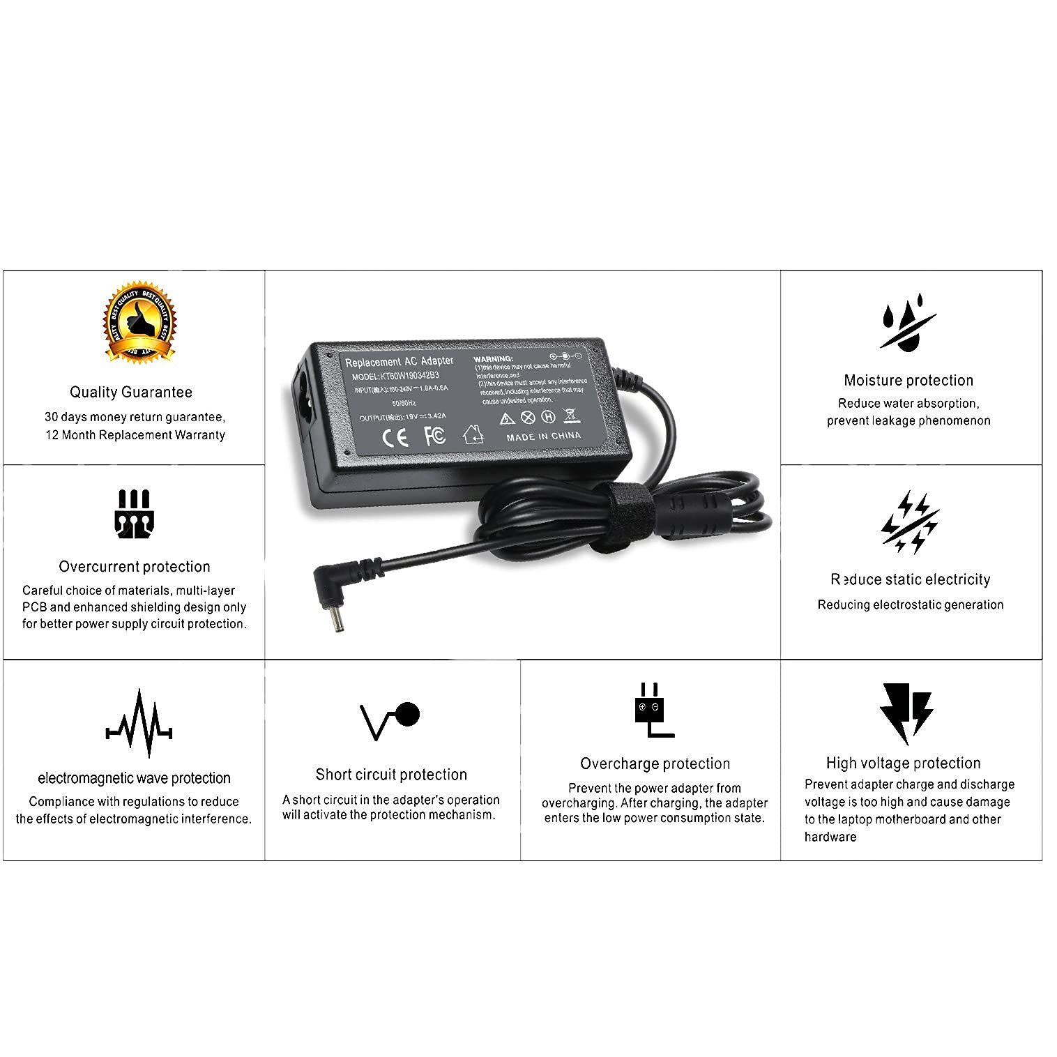 Foto 5 pulgar | Cargador Ac Dmkaollk Para Chromebook Acer Swift Spin 1 3 5 - Venta Internacional.