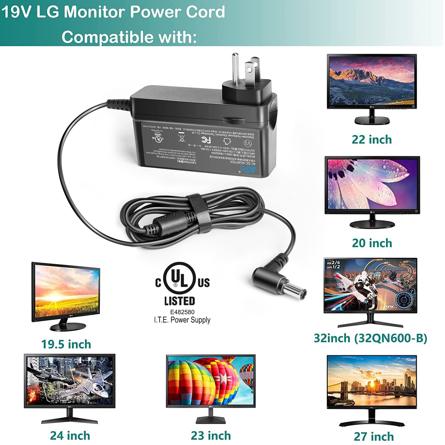 Foto 3 pulgar | Adaptador Ac Kfd Para Monitor Lcd Led Lg 19-34 Y Proyector - Venta Internacional.