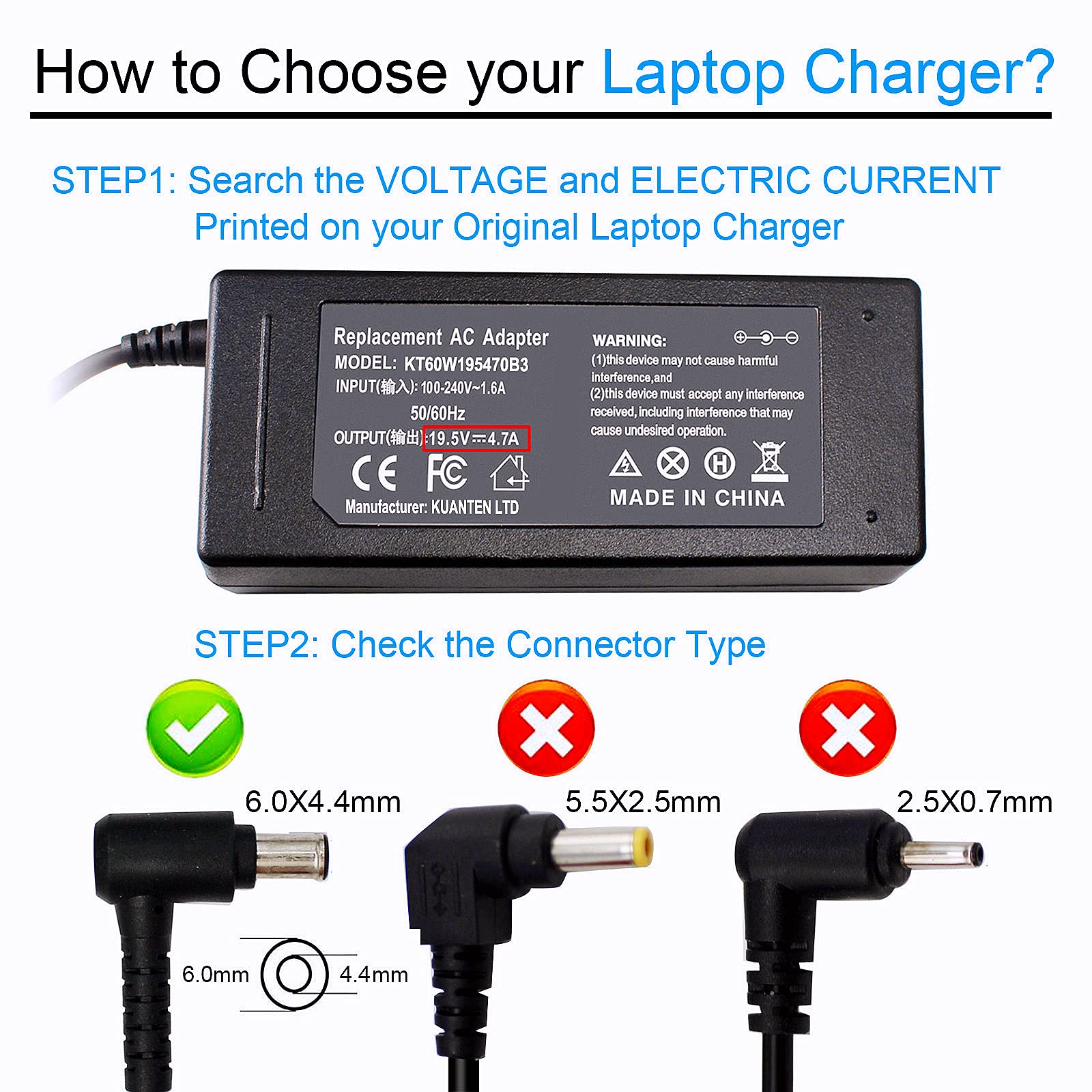 Foto 4 pulgar | Cable Adaptador De Alimentación 19,5 V 4,36 A 92 W Para Tv Lcd Sony Bravia - Venta Internacional.