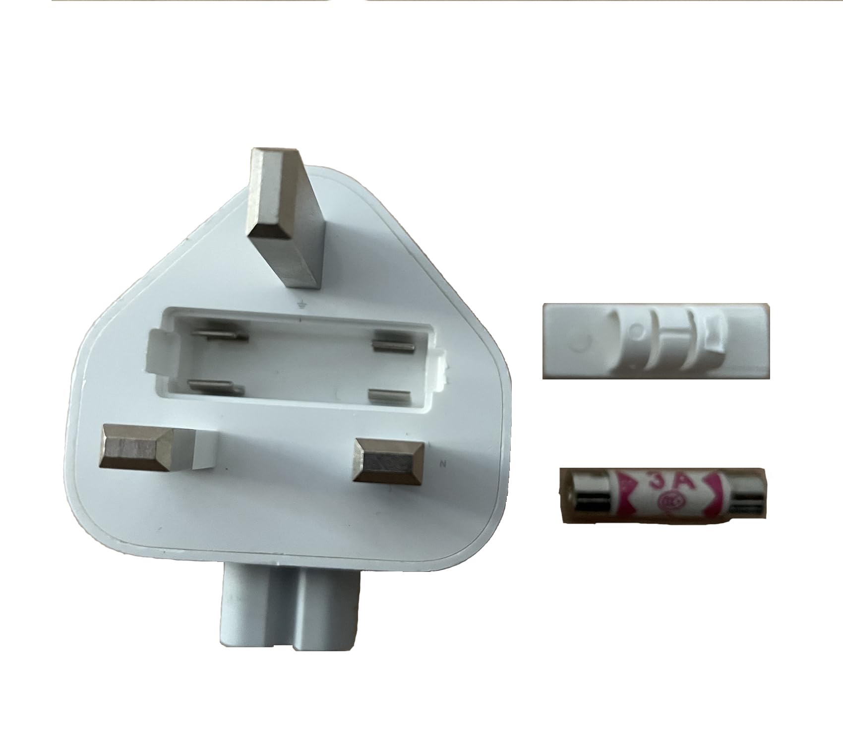 Foto 6 pulgar | Adaptador De Enchufe Mac Uk Tipo G Bs Standard Con Fusible Blanco - Venta Internacional.