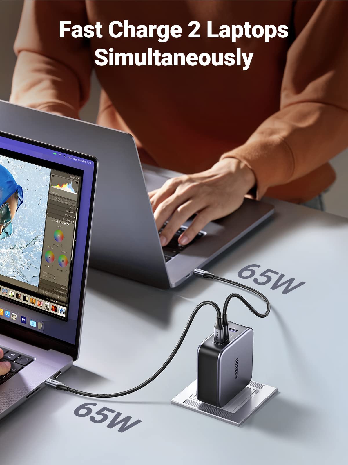 Foto 3 | Cargador Ugreen Usb C Nexode Pd3.1 Pps Para Macbook Pro De 3 Puertos, 140 W - Venta Internacional.