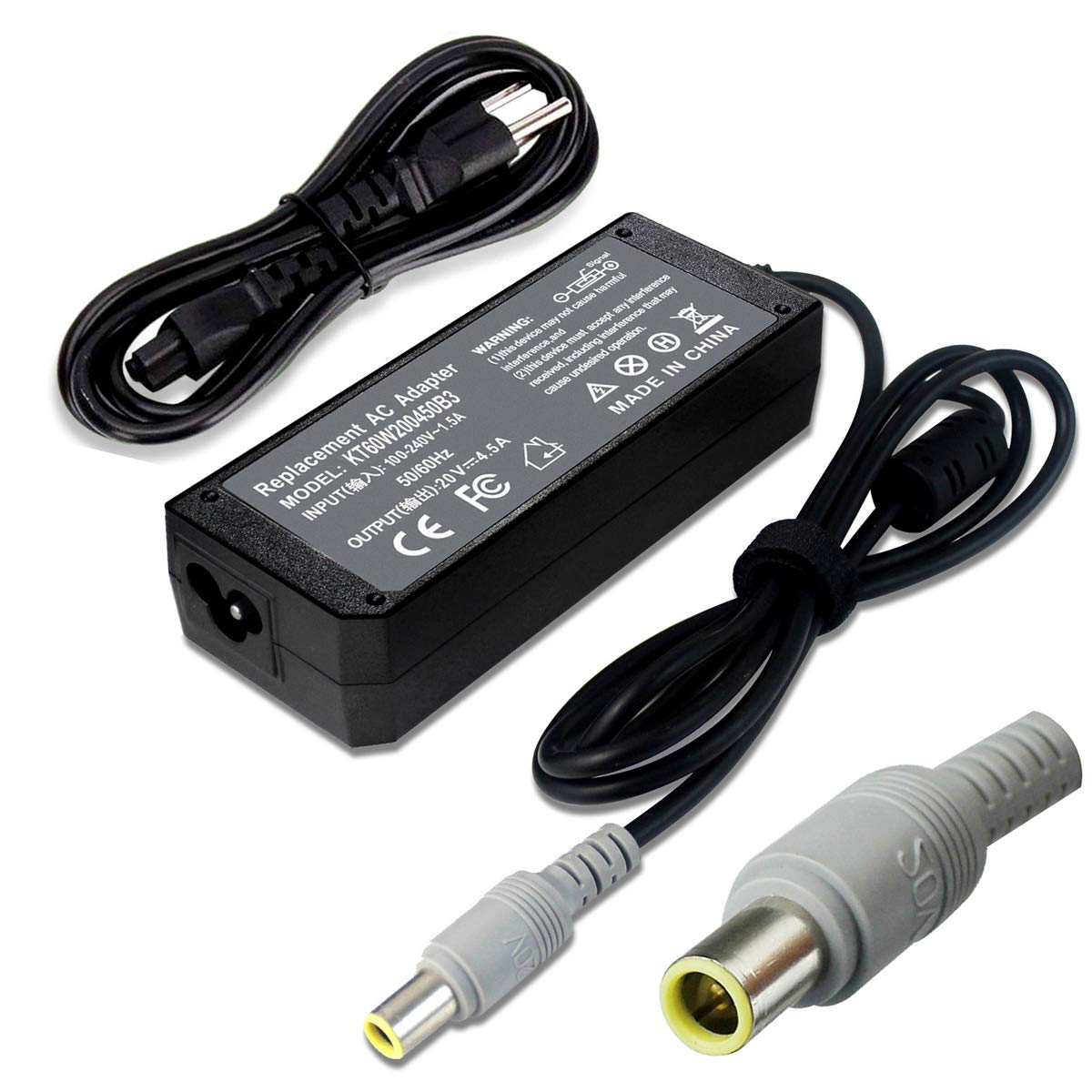 Cargador Adaptador Ac De 90 W, 20 V Y 4,5 A Para Lenovo Thinkpad T60-t530 - Venta Internacional.