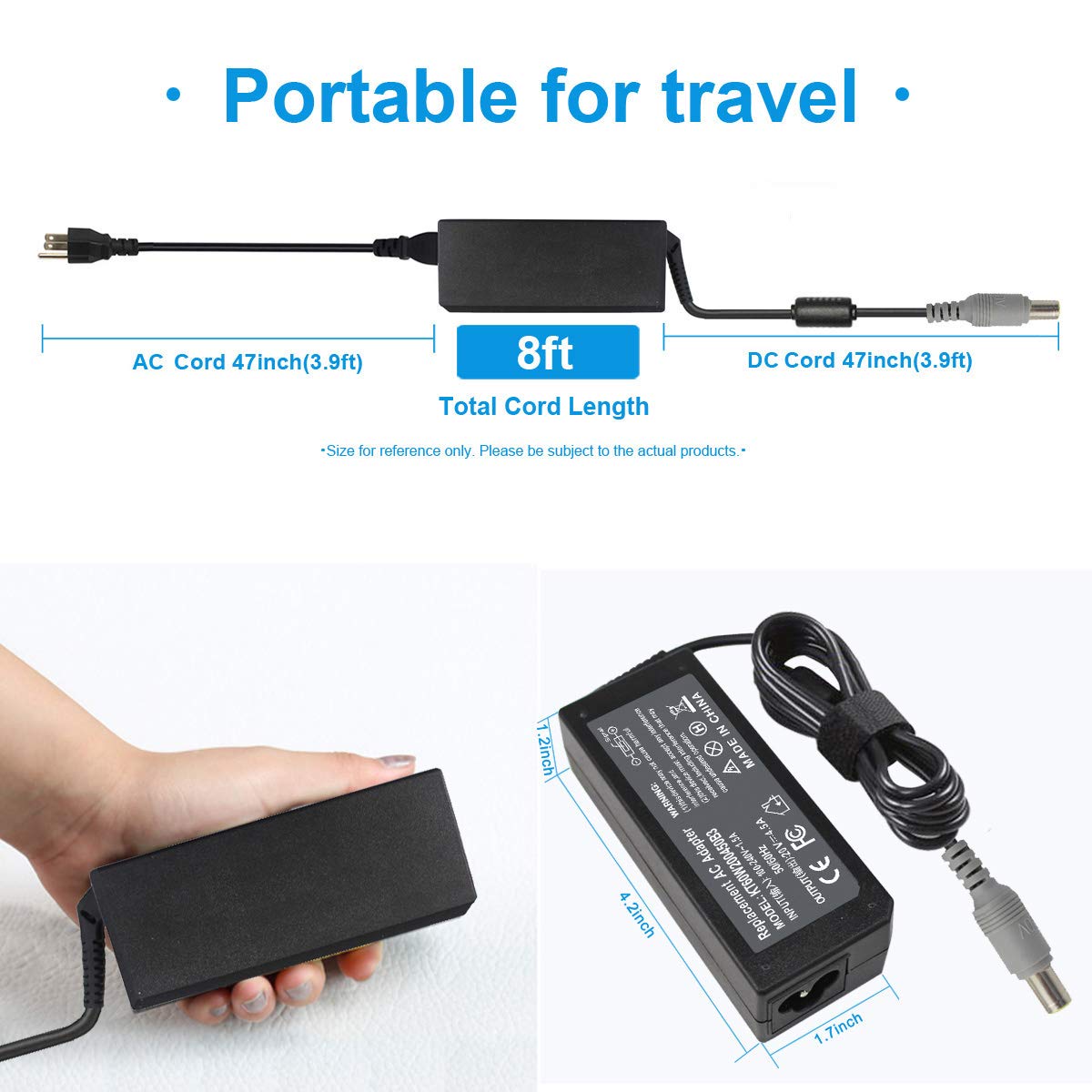 Foto 2 | Cargador Adaptador Ac De 90 W, 20 V Y 4,5 A Para Lenovo Thinkpad T60-t530 - Venta Internacional.
