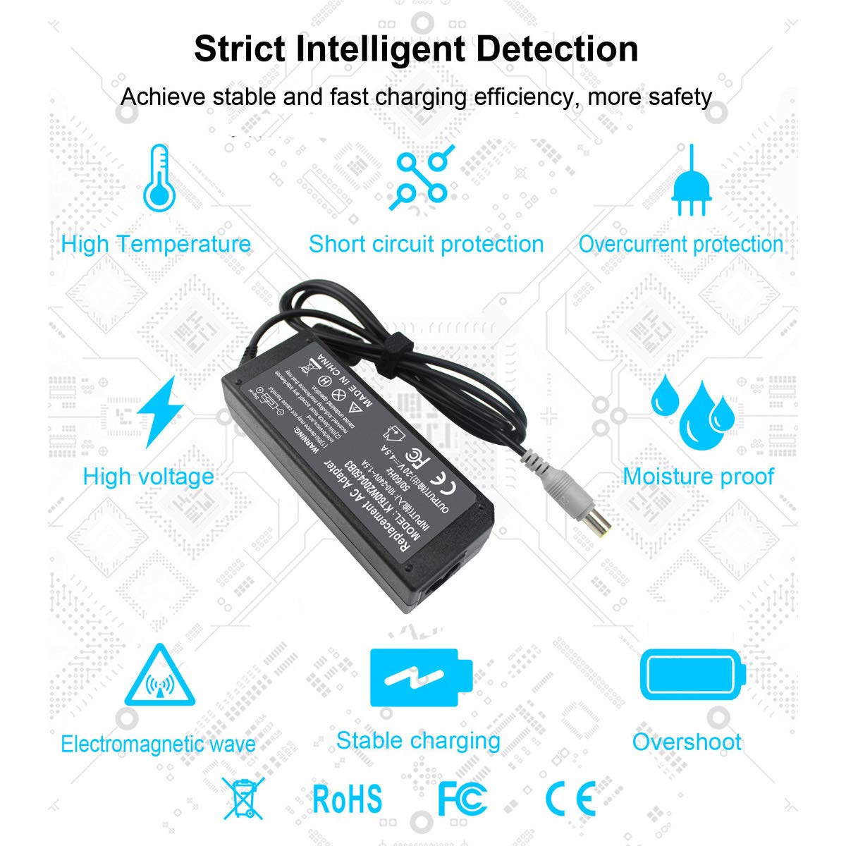 Foto 6 pulgar | Cargador Adaptador Ac De 90 W, 20 V Y 4,5 A Para Lenovo Thinkpad T60-t530 - Venta Internacional.