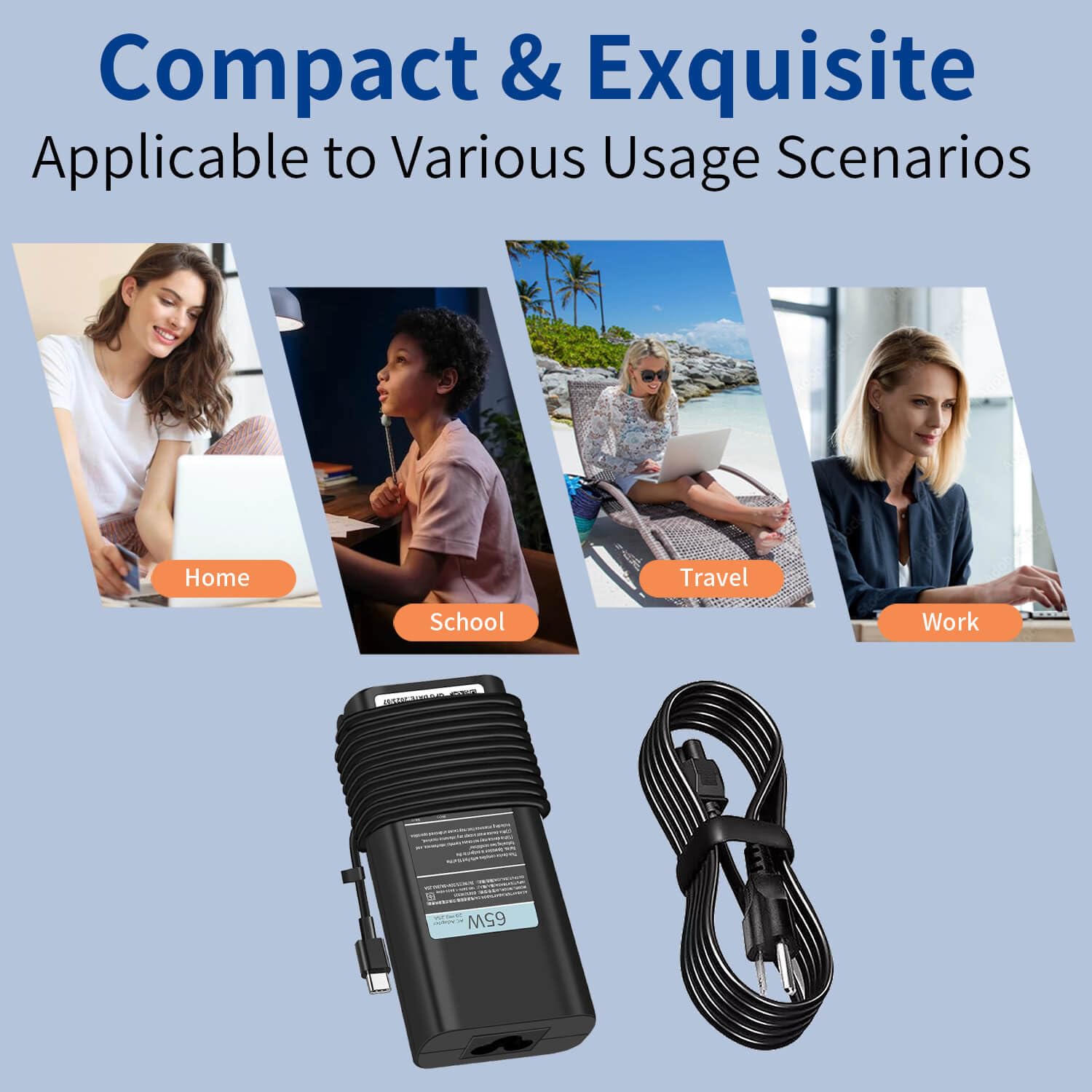 Foto 7 pulgar | Cargador Portátil Dmkaollk 65w Usb C Para Dell Latitude 5420 - Venta Internacional.