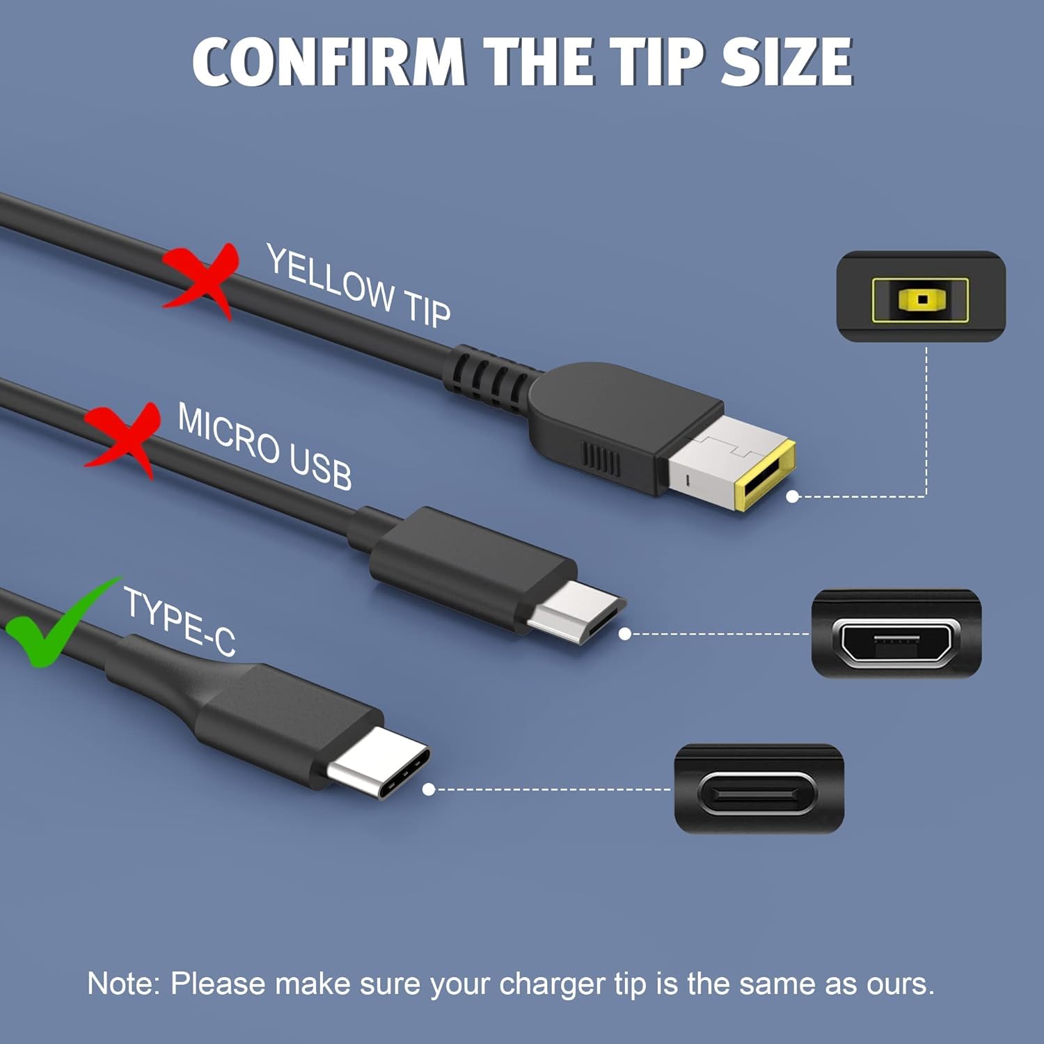 Foto 3 pulgar | Cargador Yeotsmut 65w 45w Usb C Para Dell Chromebook 3100 3300 - Venta Internacional.