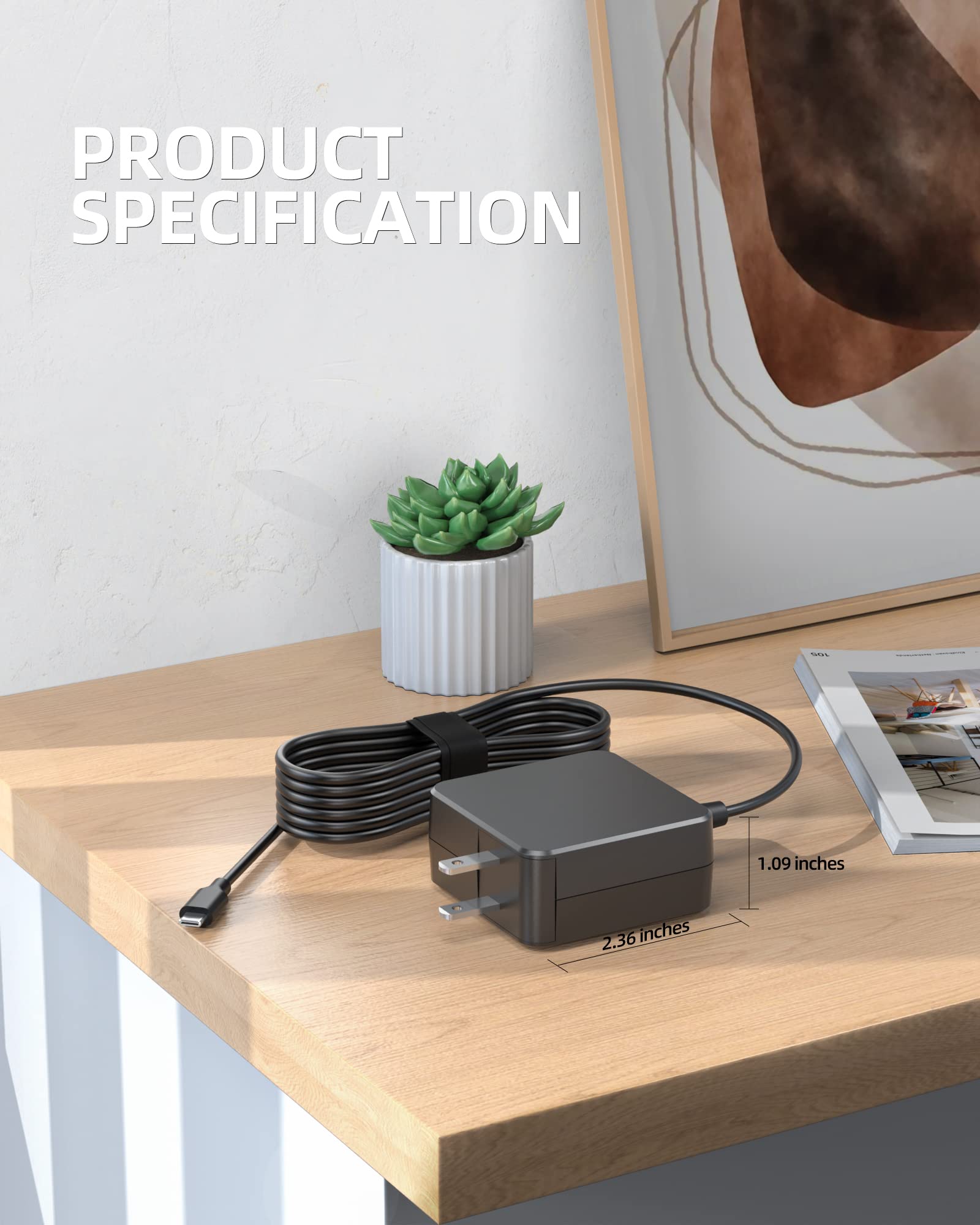 Foto 7 pulgar | Cargador Nicpower Usb C De 45 W Para Asus Chromebook Con Certificación Ul - Venta Internacional.