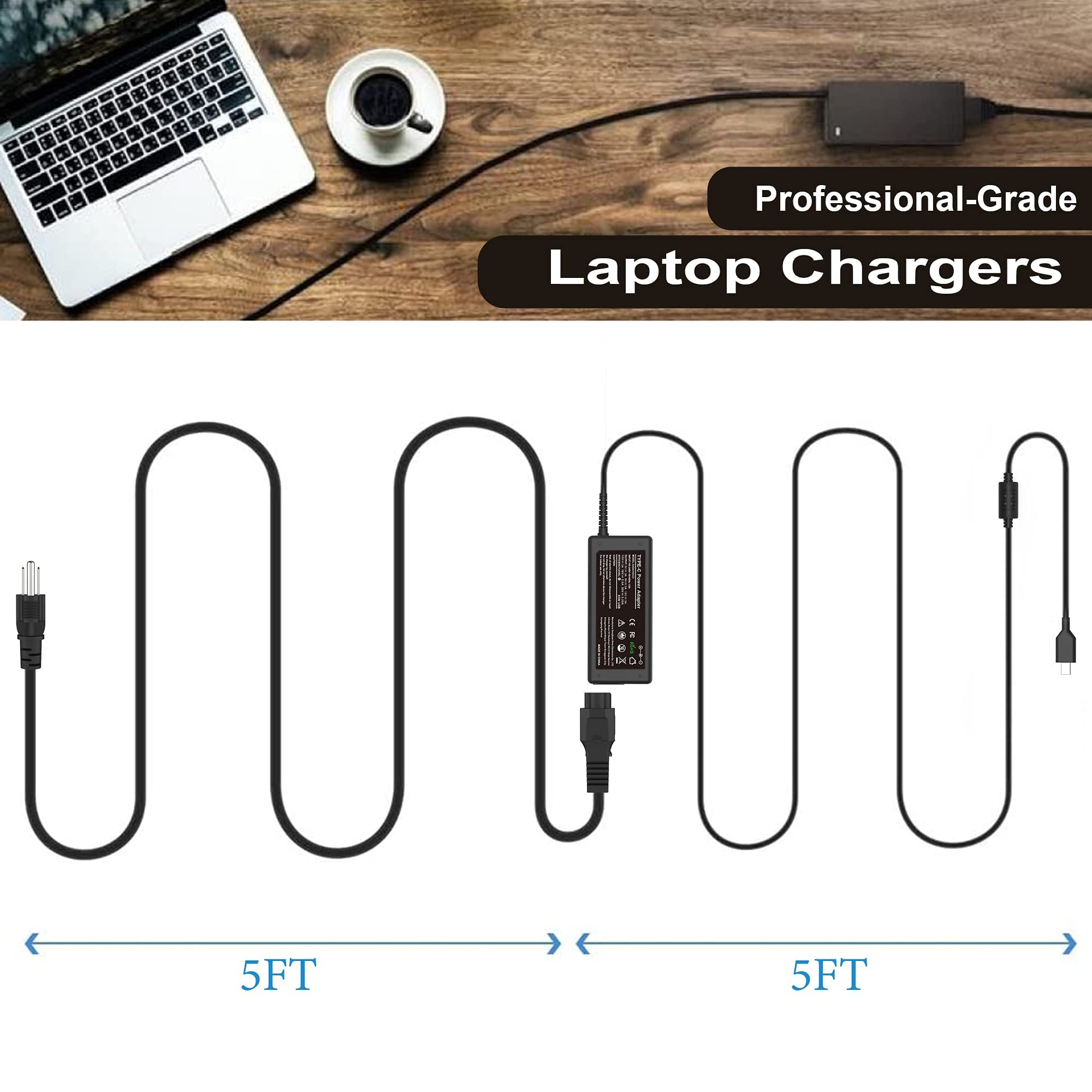 Foto 7 pulgar | Cargador Yeotsmut Usb-c De 45 W Para Hp Spectre Chromebook X2 - Venta Internacional.
