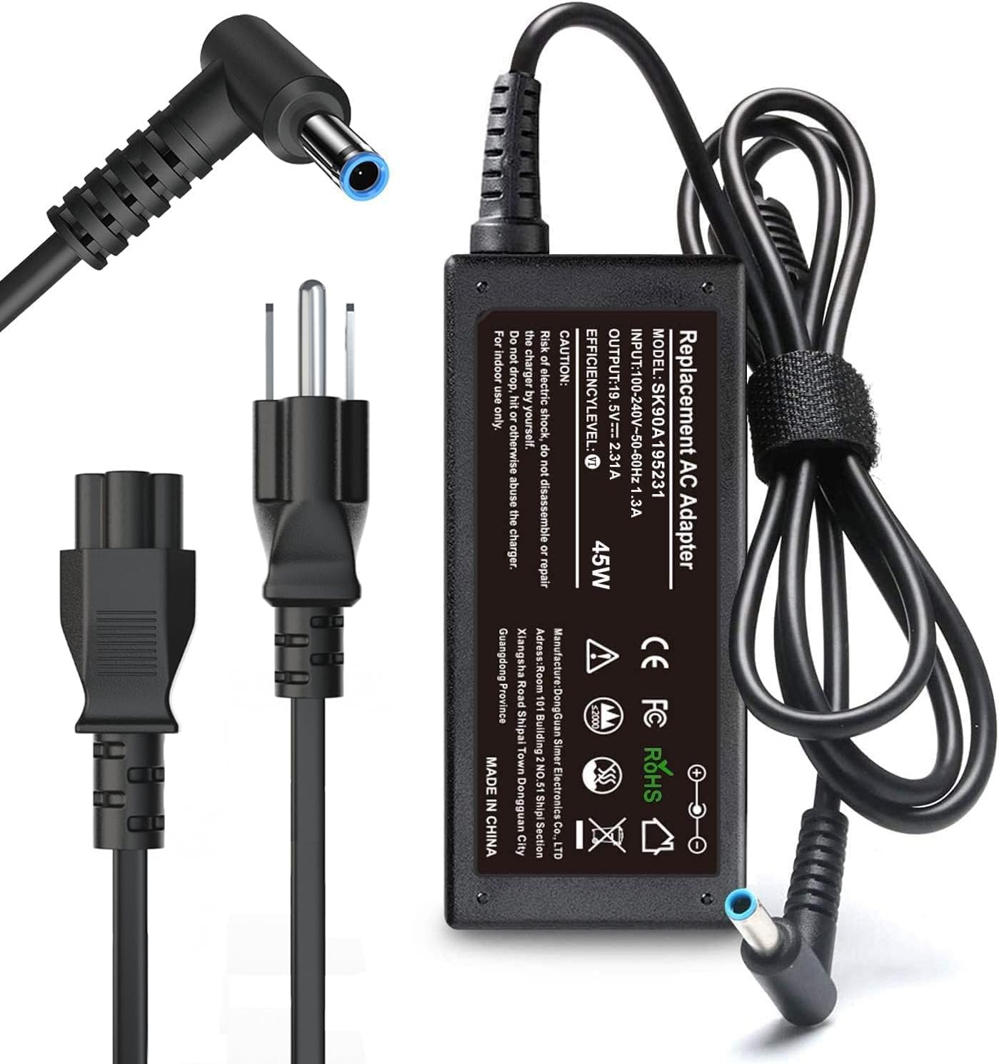 Cargador S Skstyle De 45 W, 19,5 V, 2,31 A, Para Portátil Hp, Blue Tip - Venta Internacional.