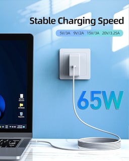 Foto 4 | Cargador Dexpt Usb C De 65 W Para Samsung Galaxy Book Pro 360 - Venta Internacional.