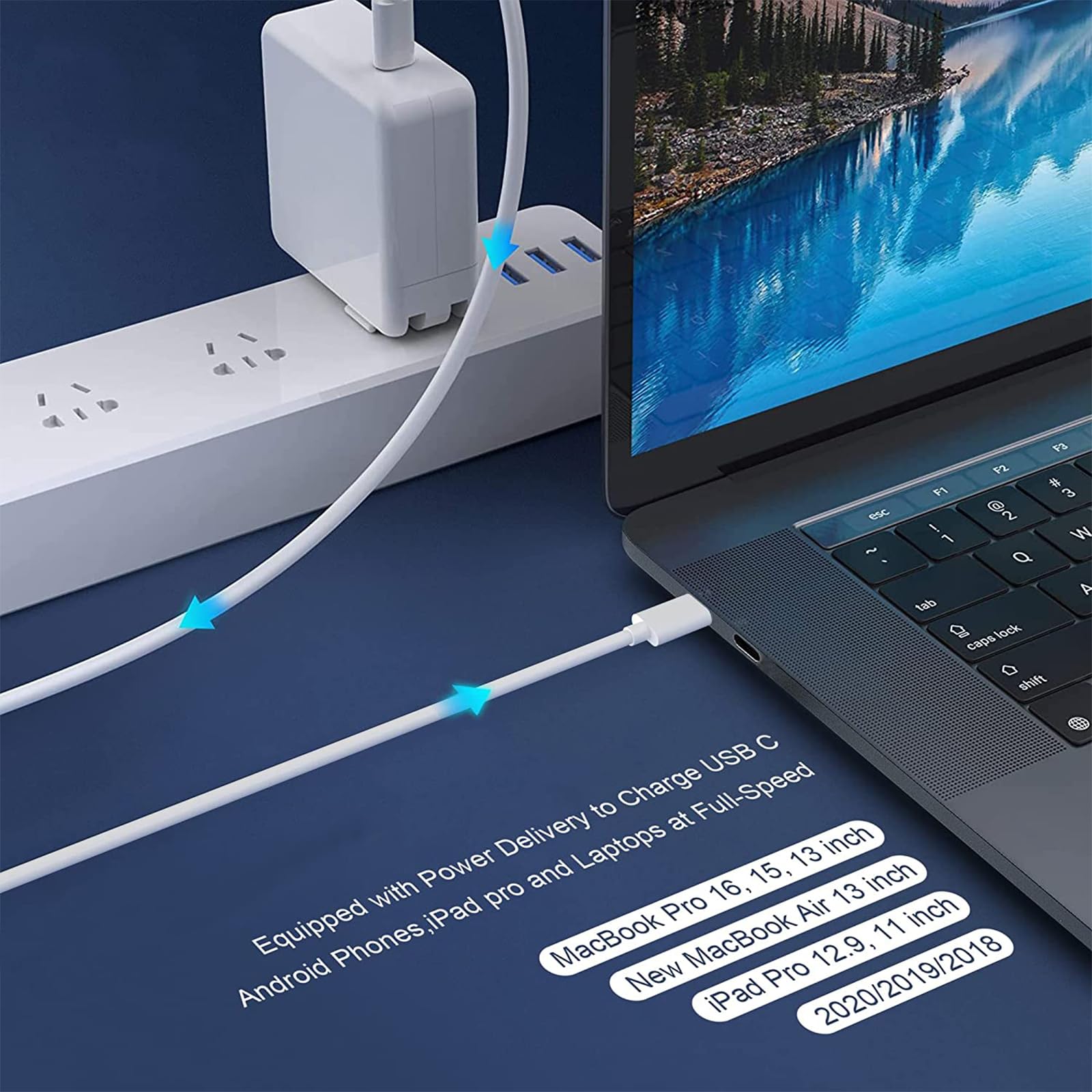 Foto 7 pulgar | Cargador tipo Usb Decszdy para Macbook-Venta Internacional