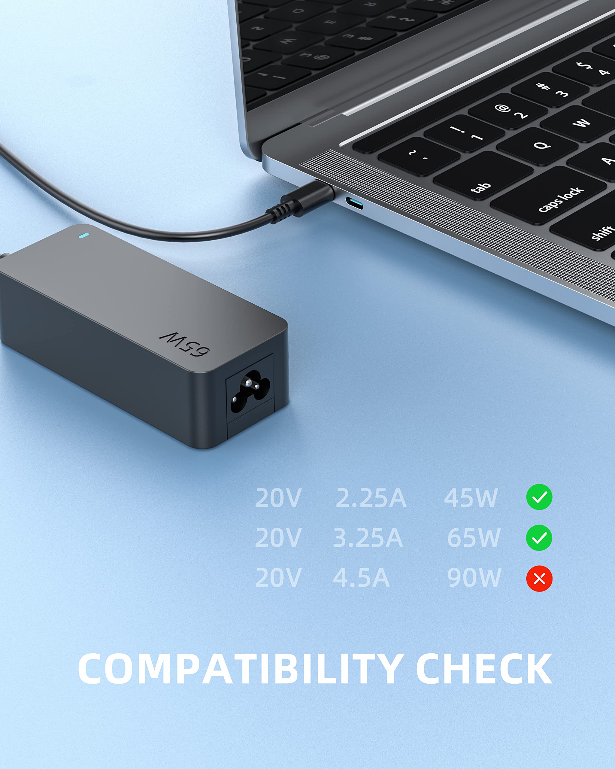 Foto 5 pulgar | Cargador Dexpt Usb C De 65 W Para Portátil Lg Gram 14-17 Con Certificación Ul - Venta Internacional.