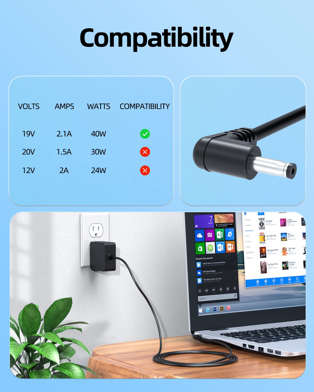 Foto 4 | Cargador Para Portátil Gateway 19 V 2.1 A - Superer - Venta Internacional.