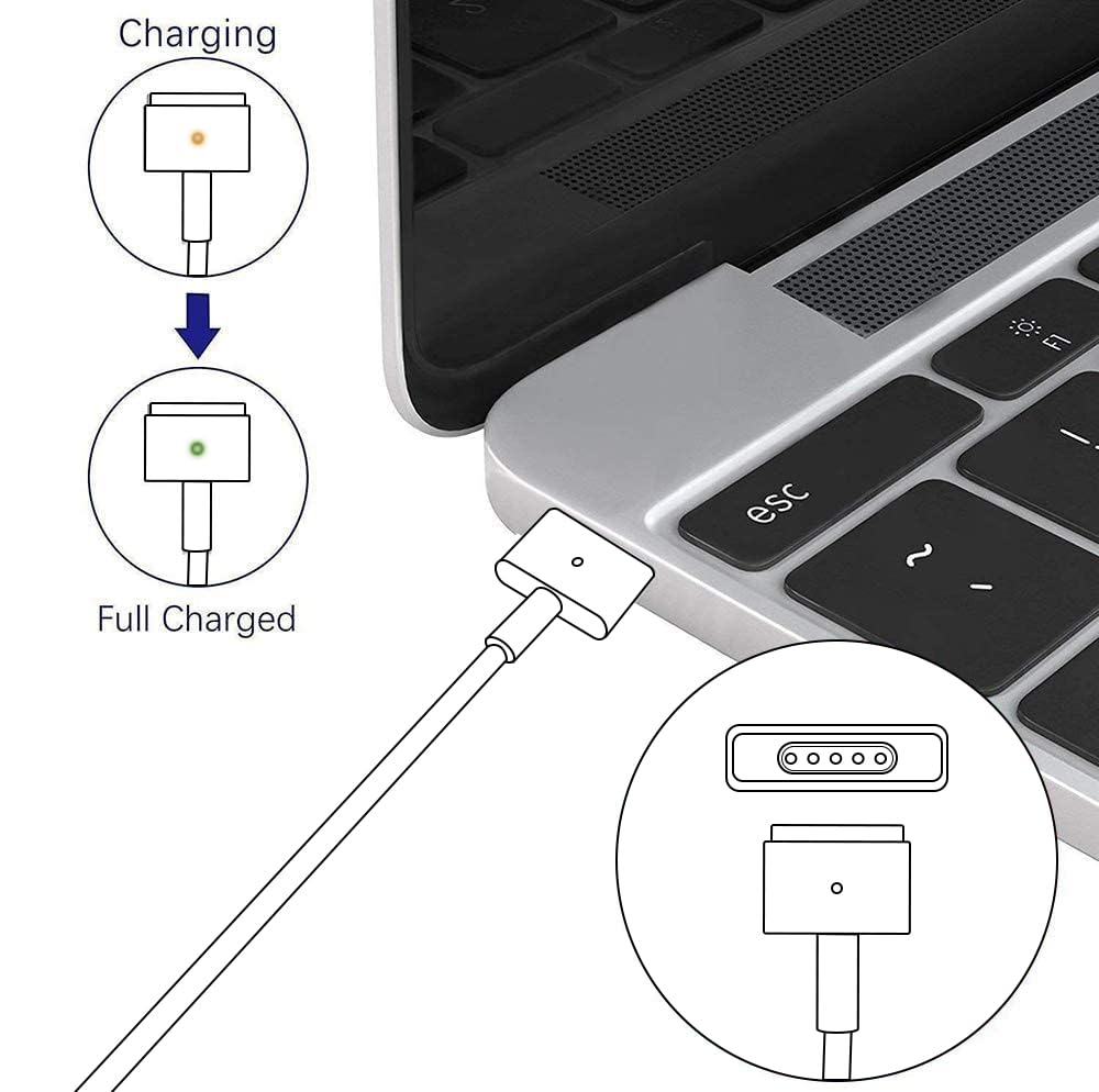 Foto 6 pulgar | Cargador Sweeada Con Punta Magnética En T De 45 W Para Macbook Air 11/13 Pulgadas - Venta Internacional.