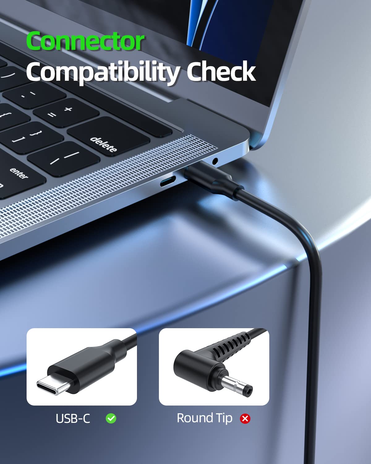 Foto 3 | Cargador Dexpt Usb-c De 65 W Y 45 W Para Portátil Asus Zenbook 14 13 S13 S Flip 3 Deluxe Duo 14 - Venta Internacional.