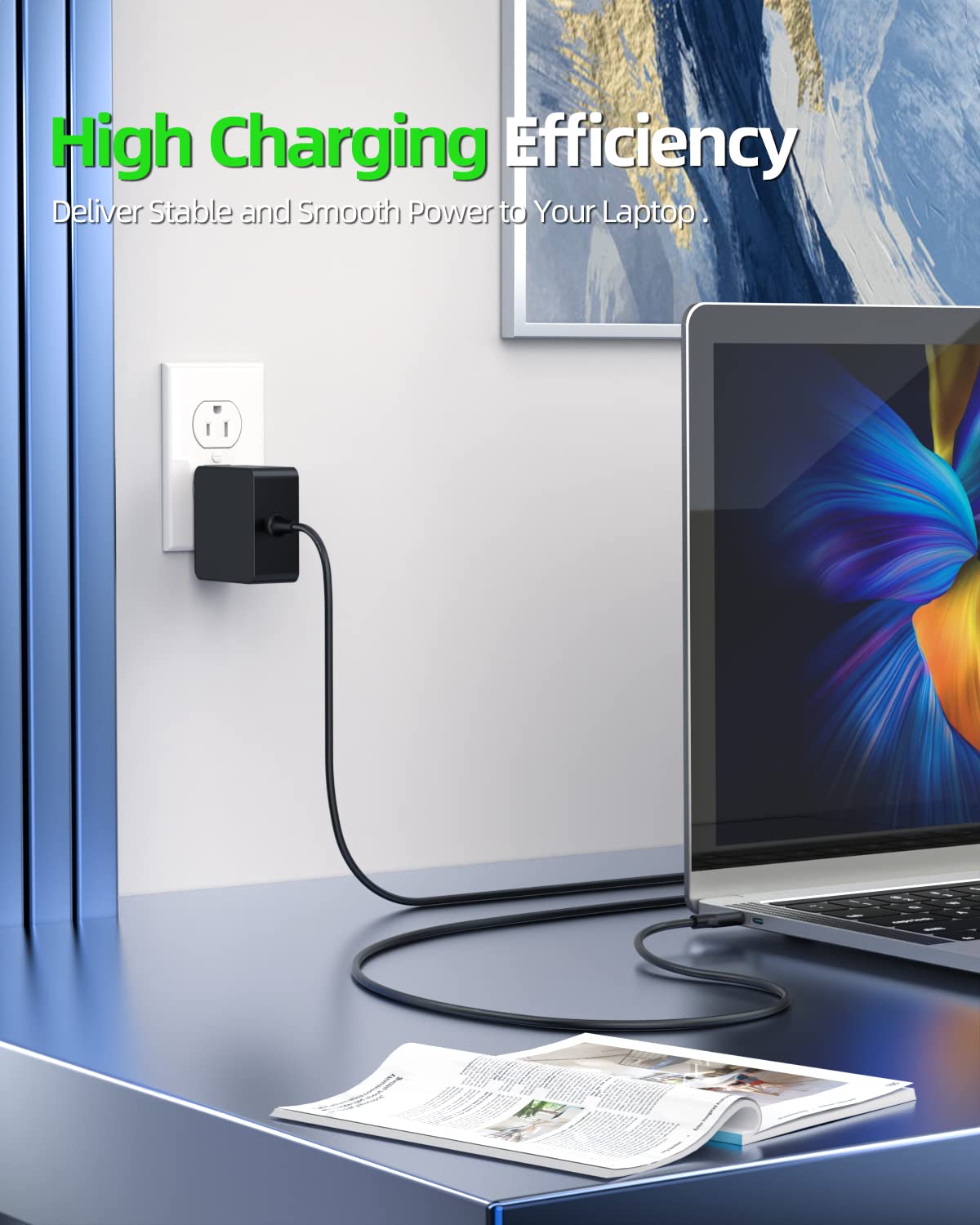 Foto 7 | Cargador Dexpt Usb-c De 65 W Y 45 W Para Portátil Asus Zenbook 14 13 S13 S Flip 3 Deluxe Duo 14 - Venta Internacional.