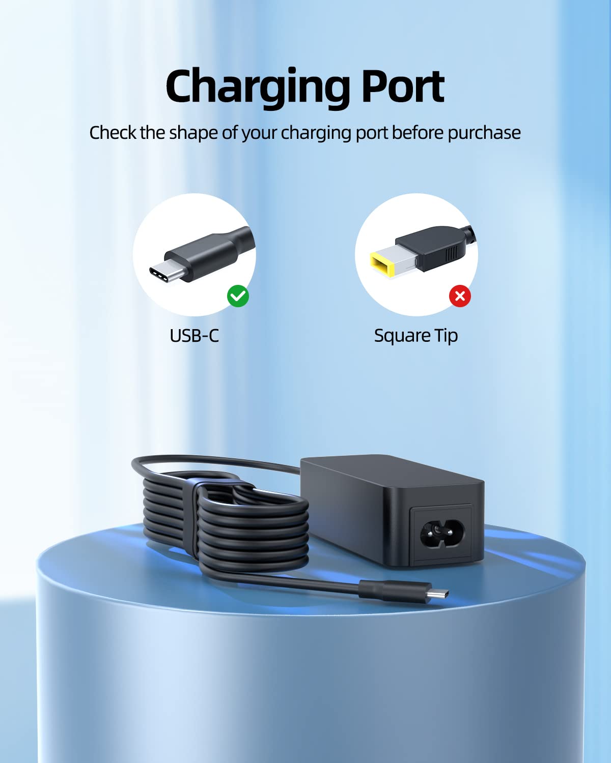 Foto 3 pulgar | Cargador Superer Usb C De 45 W, 20 V, 2,25 A, Para Lenovo Chromebook - Venta Internacional.