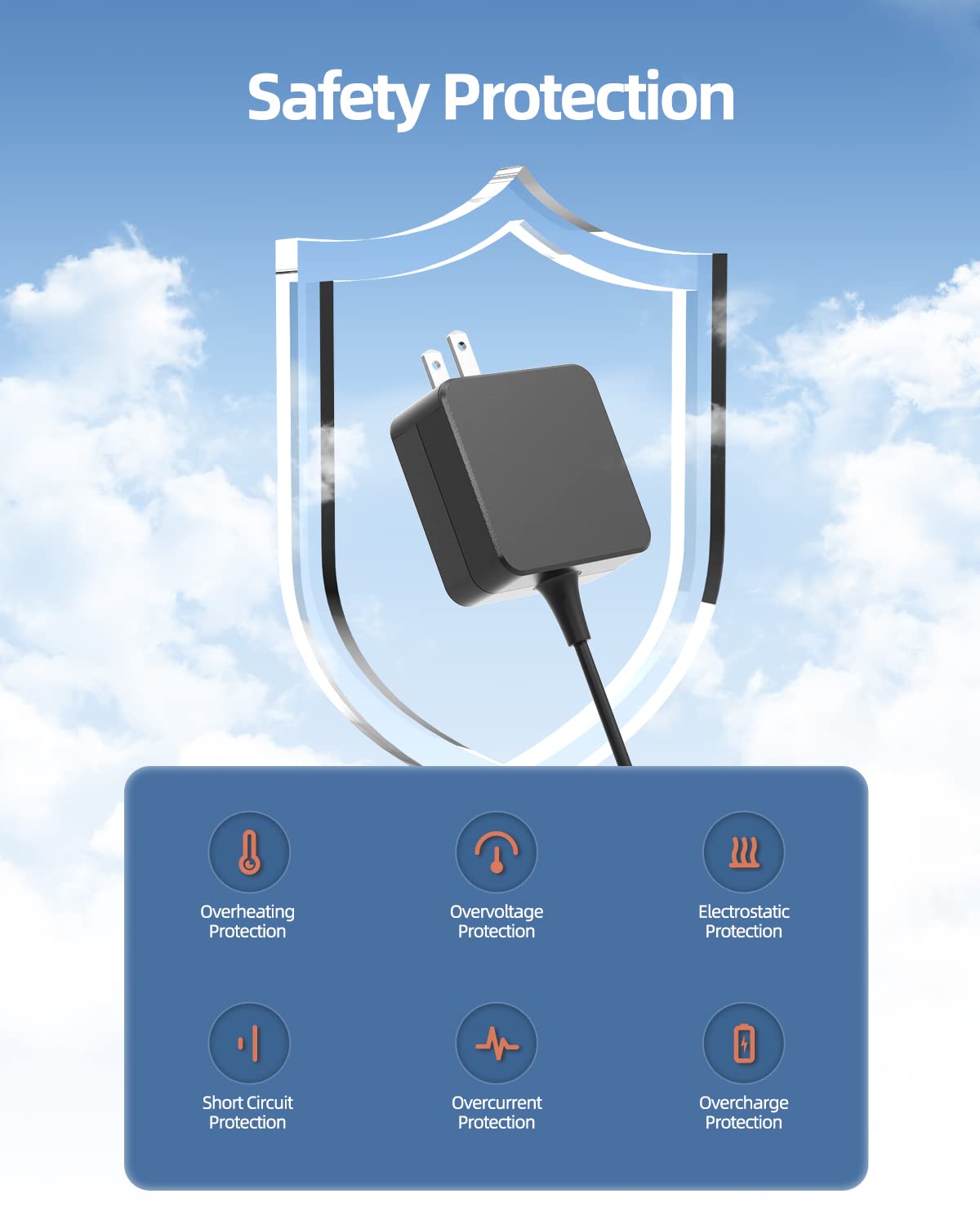 Foto 6 pulgar | Cargador Para Asus Chromebook Usb C De 45 W Superer Ul Safety - Venta Internacional.
