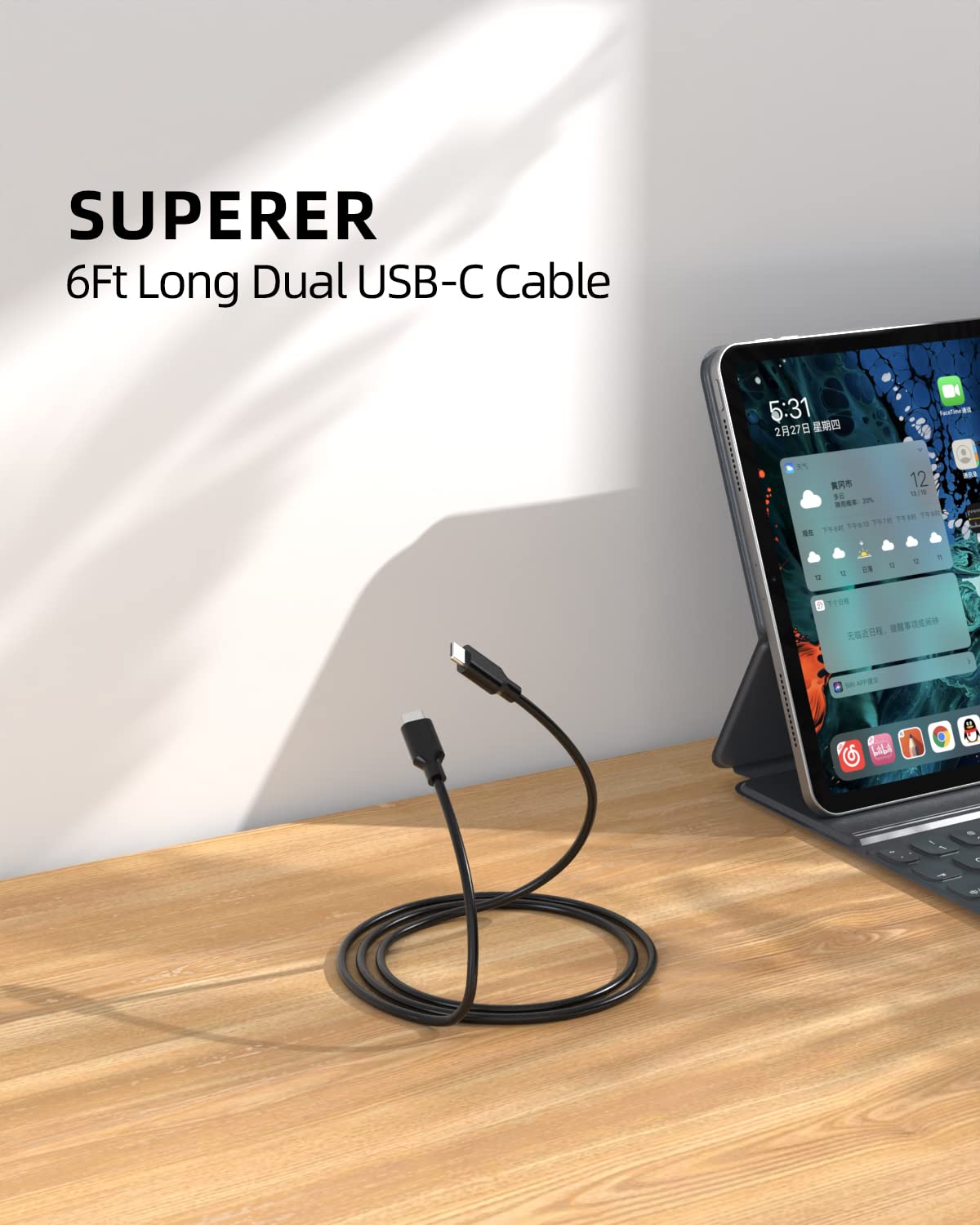 Foto 3 pulgar | Cargador Superer Para Samsung Chromebook 4, Chromebook 4+ Usb C De 30 W - Venta Internacional.