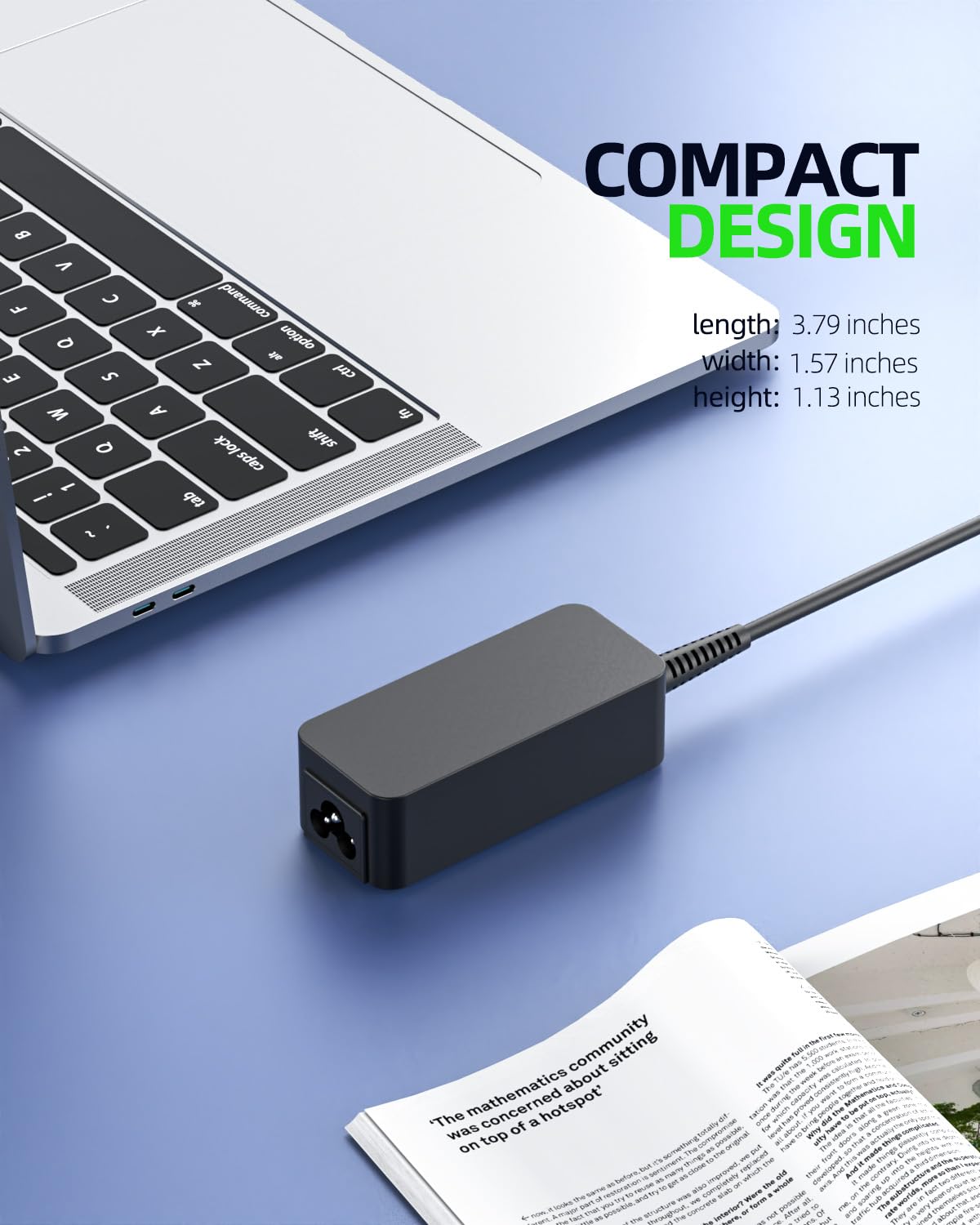 Foto 5 | Cargador Dexpt De 45 W Con Alimentación Usb C Para Lenovo Chromebook 100e 300e 500e C330 S330 - Venta Internacional.