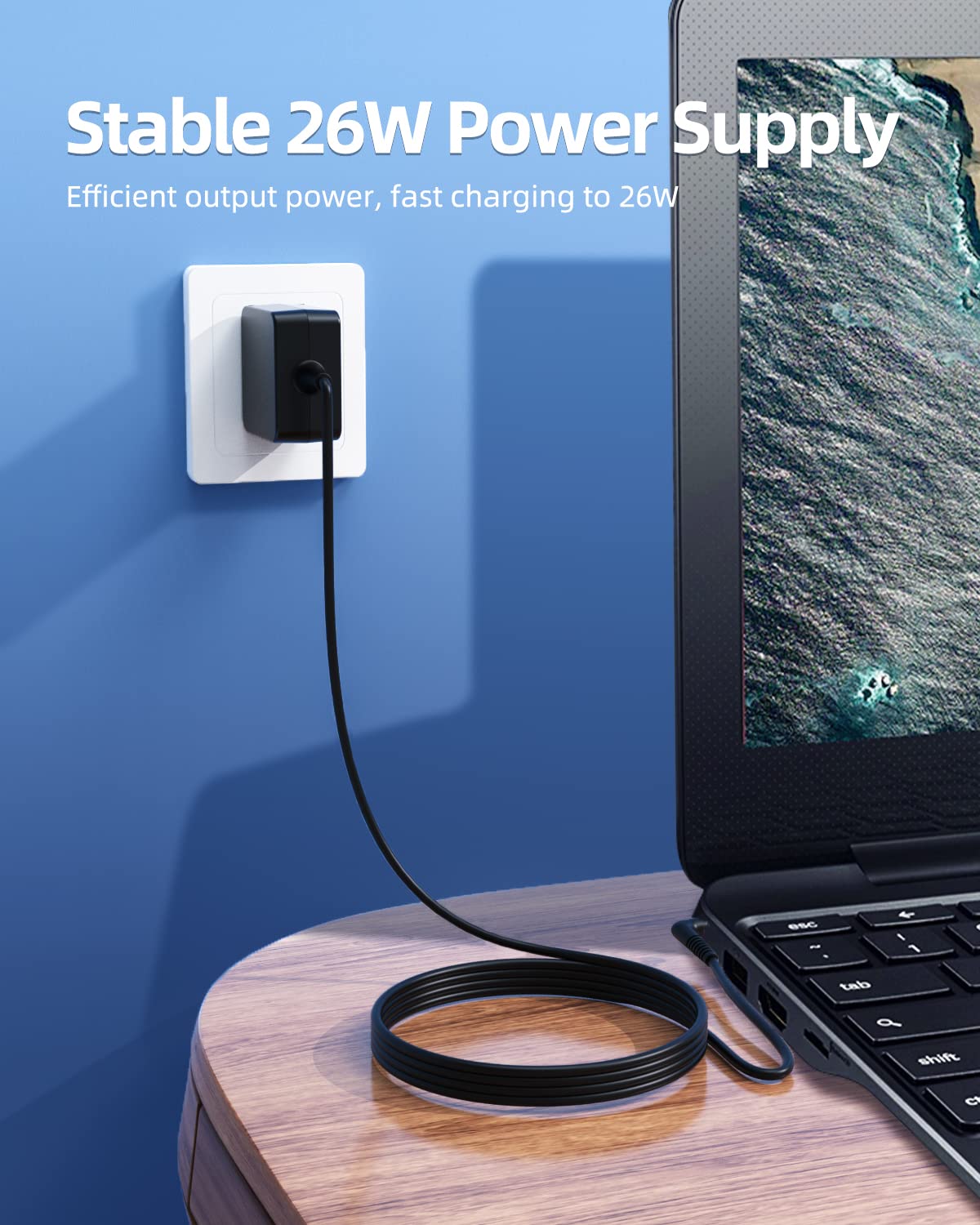 Foto 8 pulgar | Cargador Superer para Samsung Chromebook 3-Venta Internacional