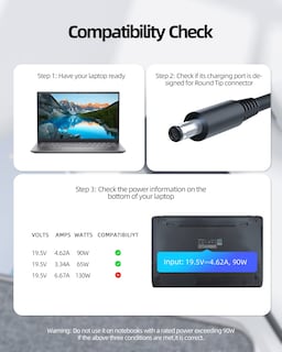 Foto 3 | Cargador Ac, Adaptador De Alimentación De 90 W Y 65 W Para Dell Inspiron 7706 3280 - Venta Internacional.