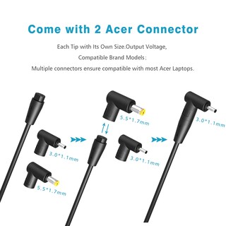 Foto 2 | Cargador Superer De 65 W Y 45 W Para Portátiles De La Serie Acer-aspire - Venta Internacional.