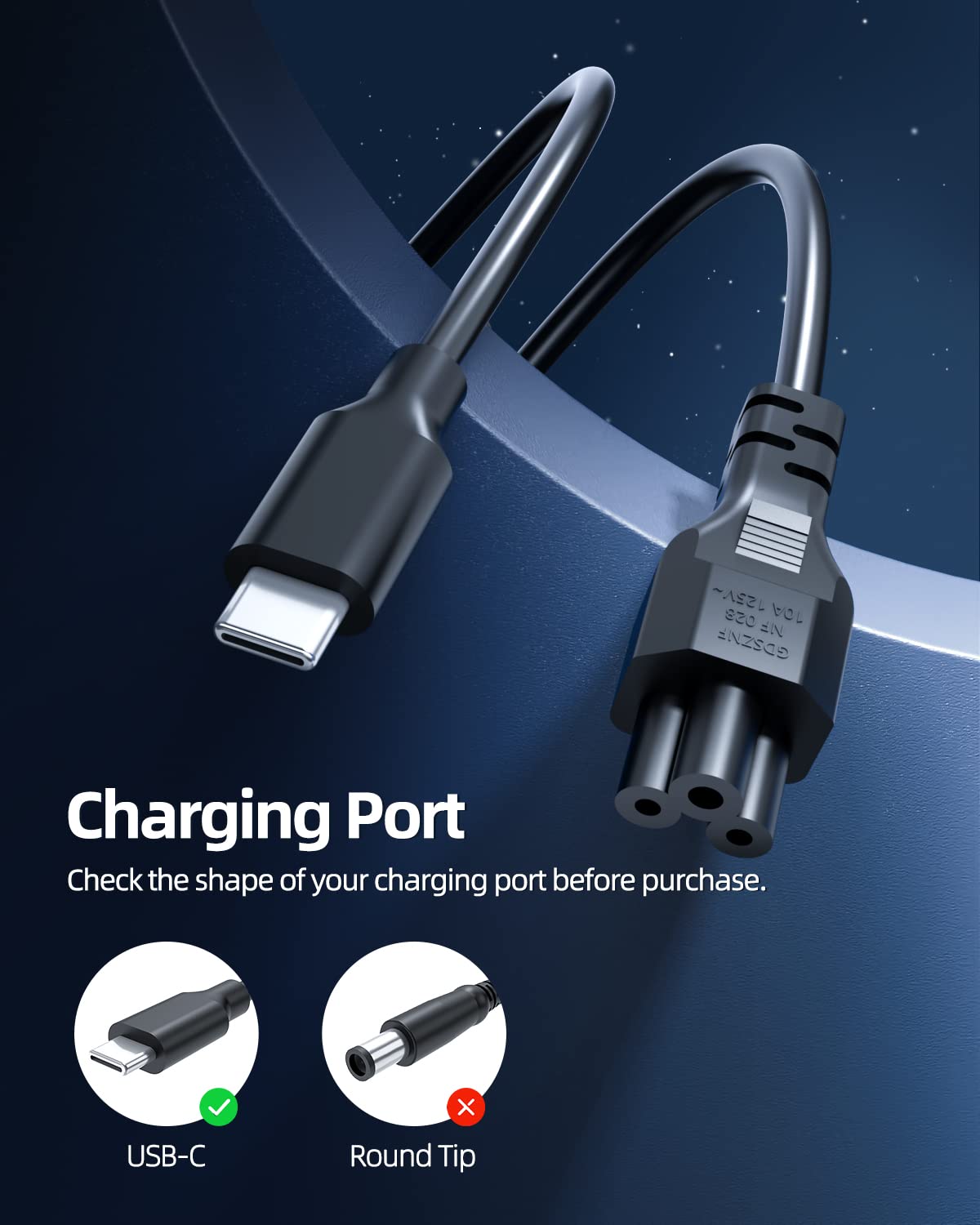 Foto 3 | Cargador Rápido para Hp Chromebook X360 14 13 14 A 11 A 45 W - Venta Internacional