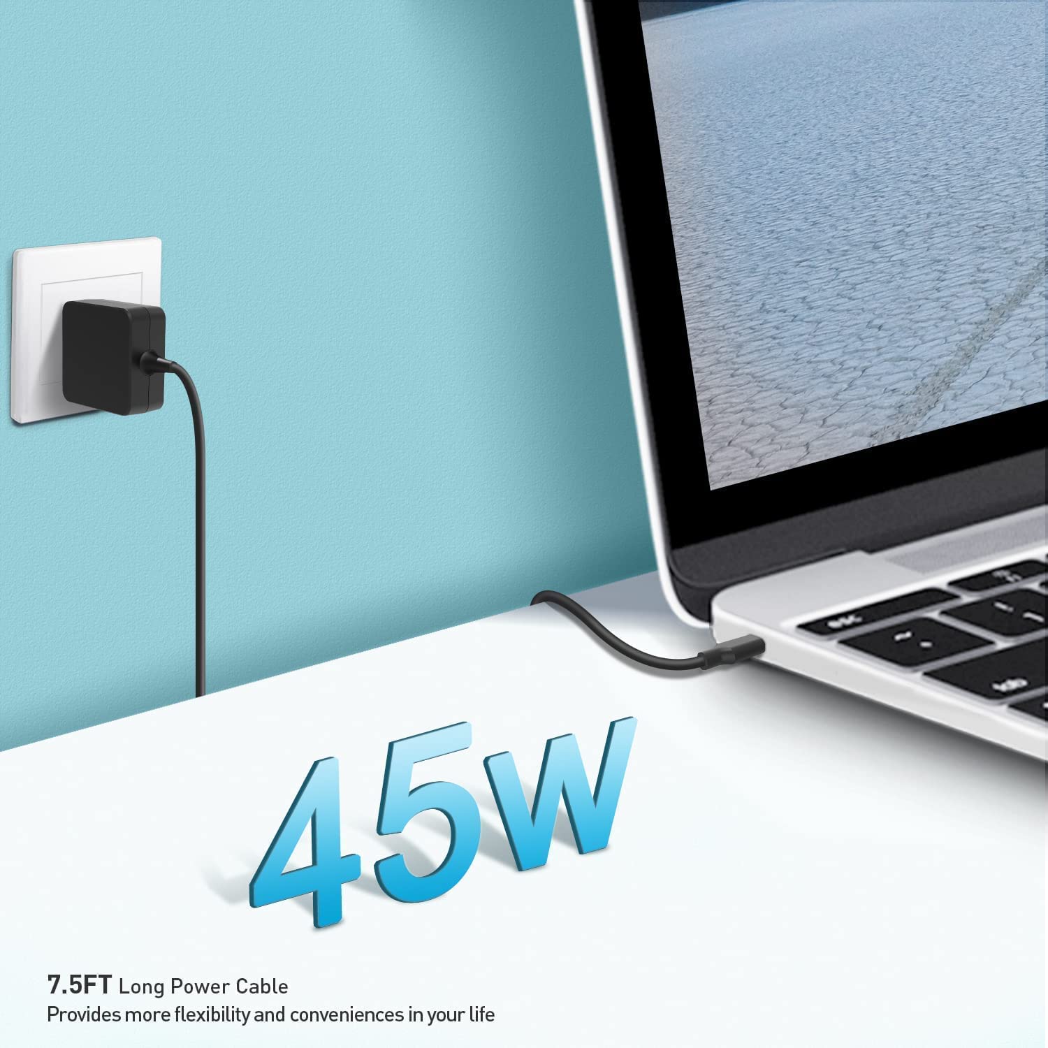 Foto 8 pulgar | Cargador Superer Usb C De 45 W Para Samsung Chromebook 4- Venta Internacional