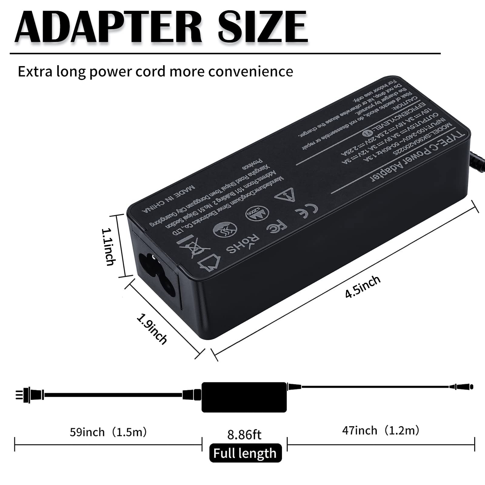 Foto 3 | Cargador Tskybear Usb-c De 45 W Para Hp Chromebook X360 15 14 14a 14b 14c 11 - Venta Internacional.