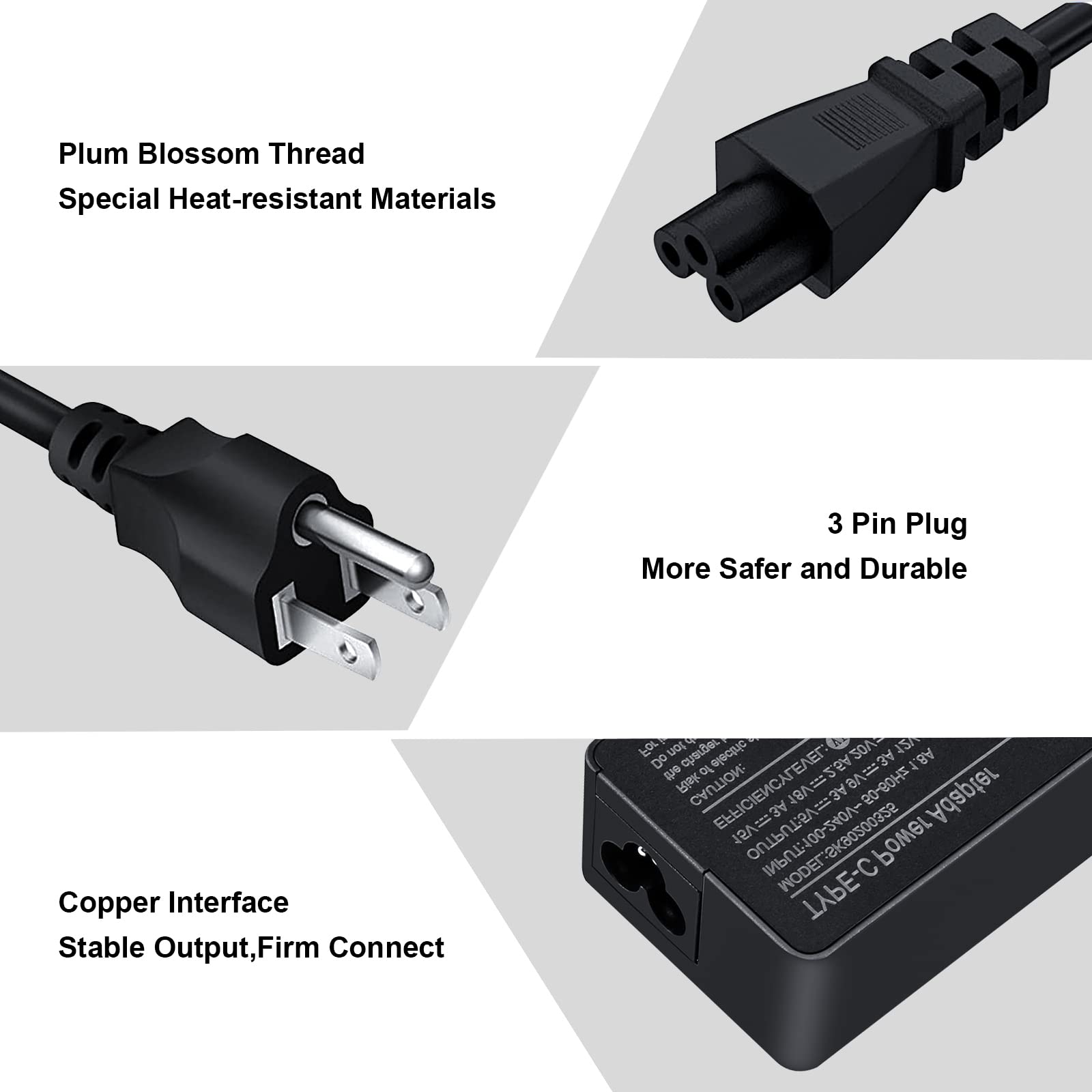Foto 5 pulgar | Cargador Tskybear Usb-c De 45 W Para Hp Chromebook X360 15 14 14a 14b 14c 11 - Venta Internacional.
