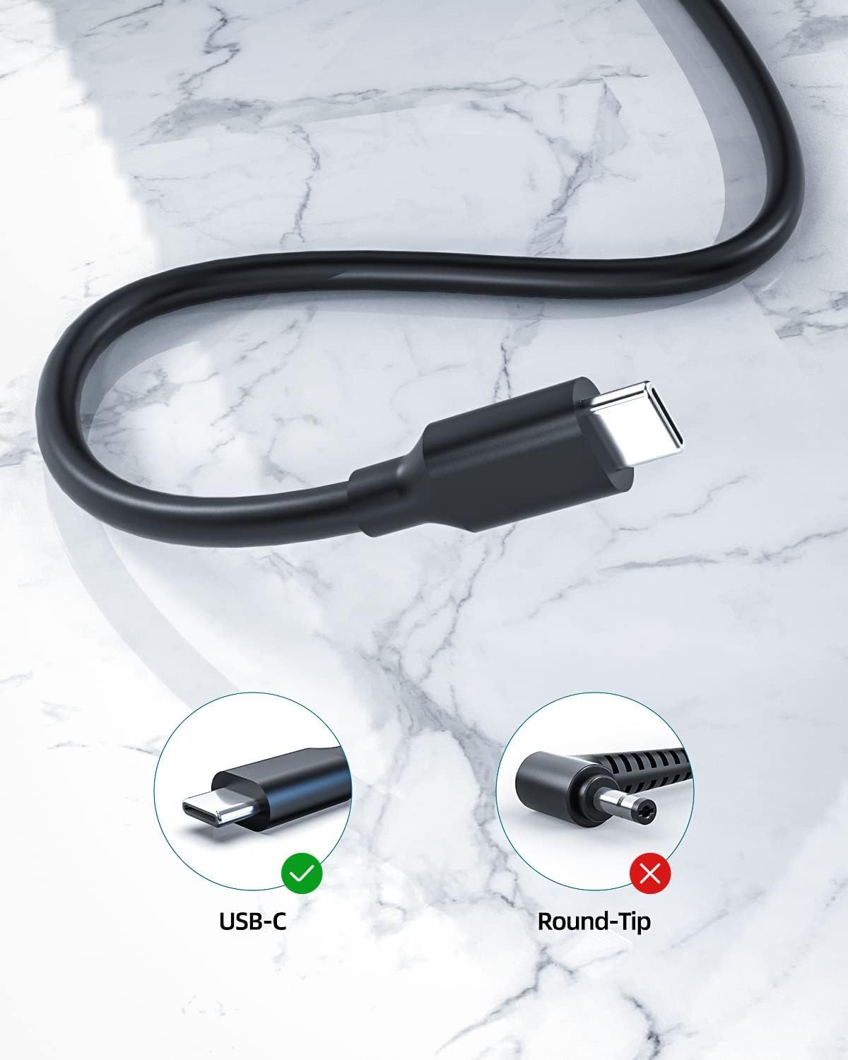 Foto 4 pulgar | Cargador Dexpt Usb C De 45 W Para Samsung Chromebook 4 - Venta Internacional.
